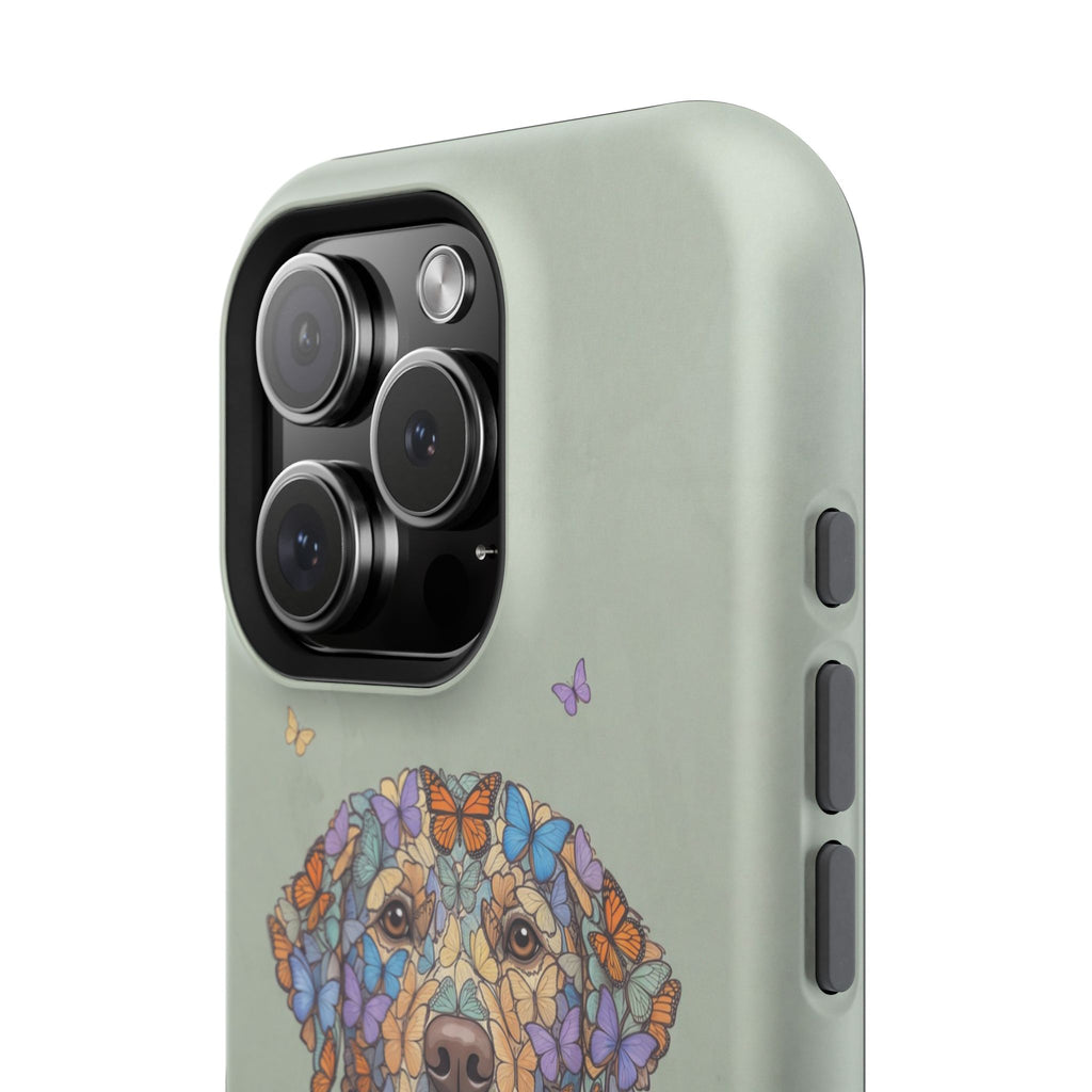 Personalized Butterfly Labrador Phone Case — Tough Magnetic Case with Wireless Charging