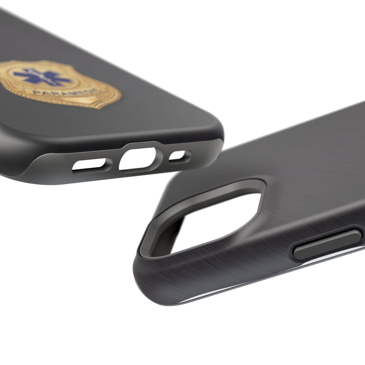 Gold Paramedic Badge Phone Case — Magnetic Wireless Charging Cover
