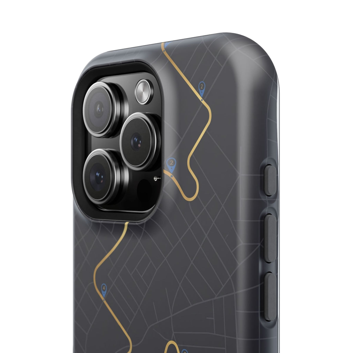 Paramedic/EMT Route Line Phone Case — Magnetic Wireless Charging Cover