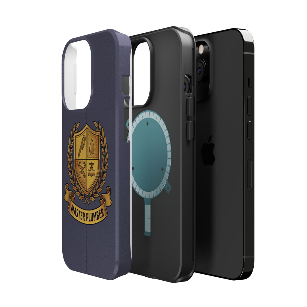 Master Plumber Crest Phone Case — Heraldic Shield Wireless Charging Cover