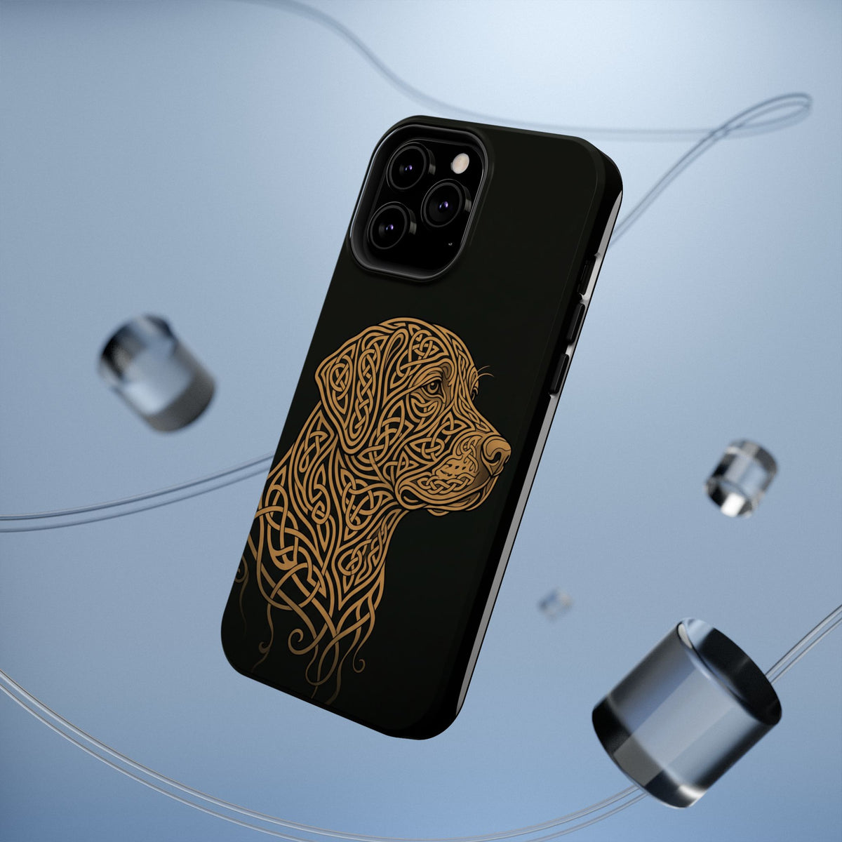 Celtic Knotwork Labrador Phone Case — Tough Magnetic Case with Wireless Charging