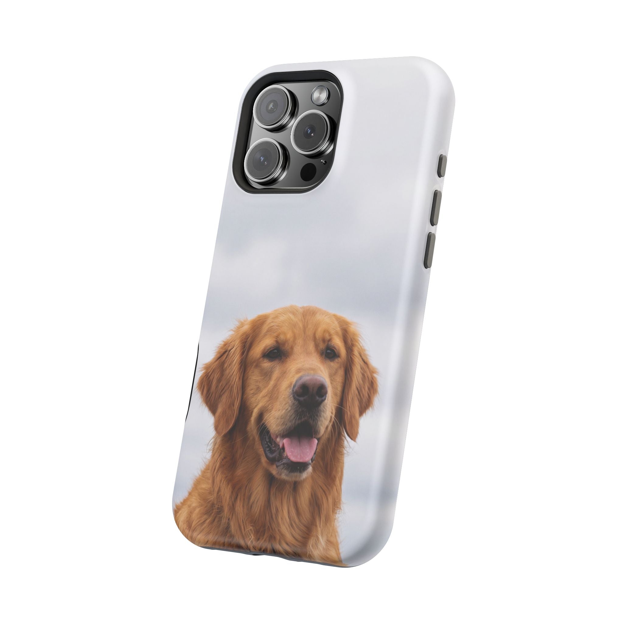 Golden Retriever Phone Case — Impact-Resistant Wireless Charging Cover