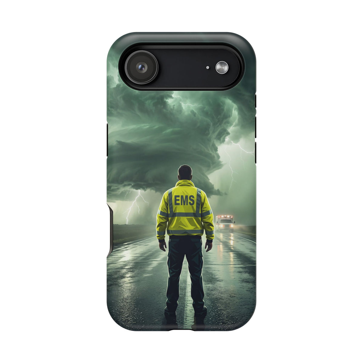 EMS Green Storm Phone Case — Magnetic Wireless Charging Cover