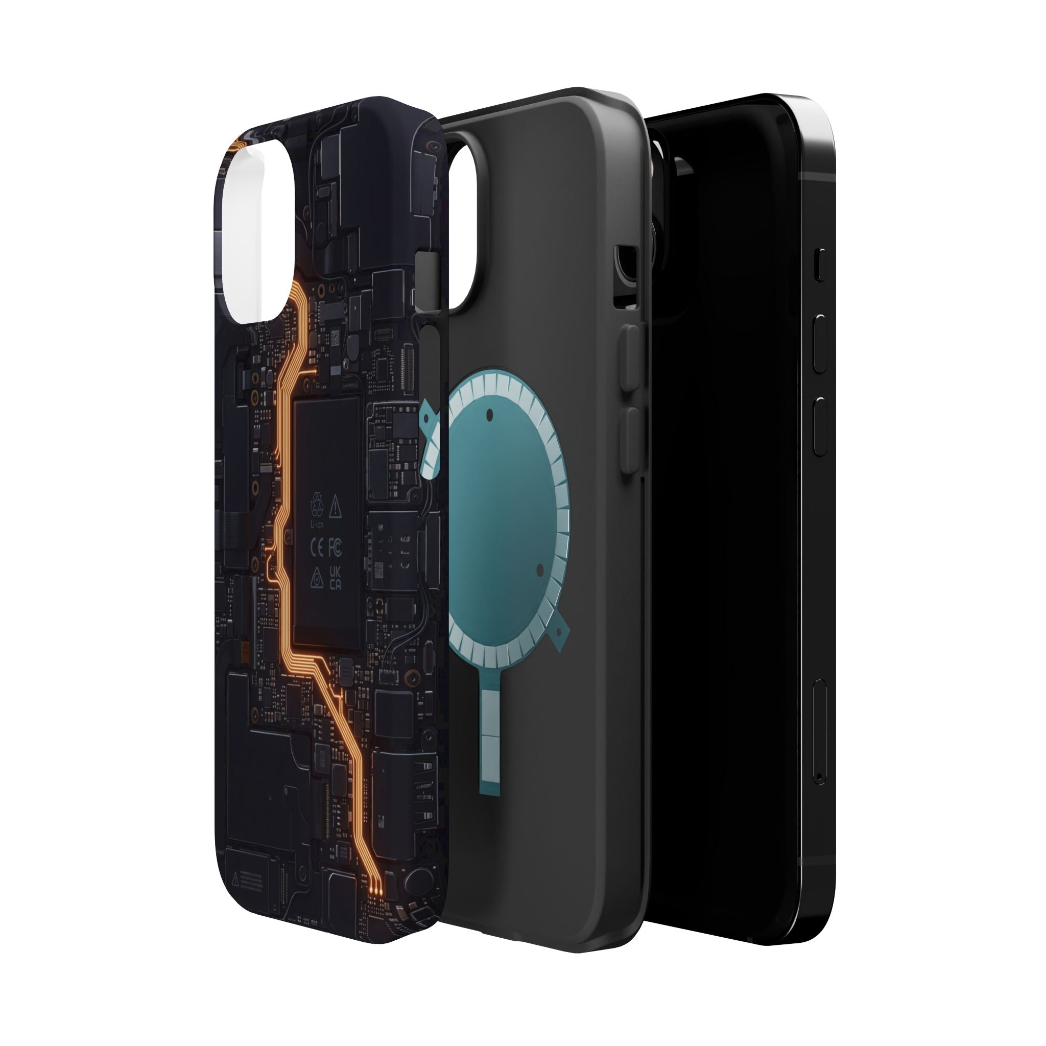 Electrician Circuit Bolt Phone Case — Impact-Resistant Wireless Charging Cover