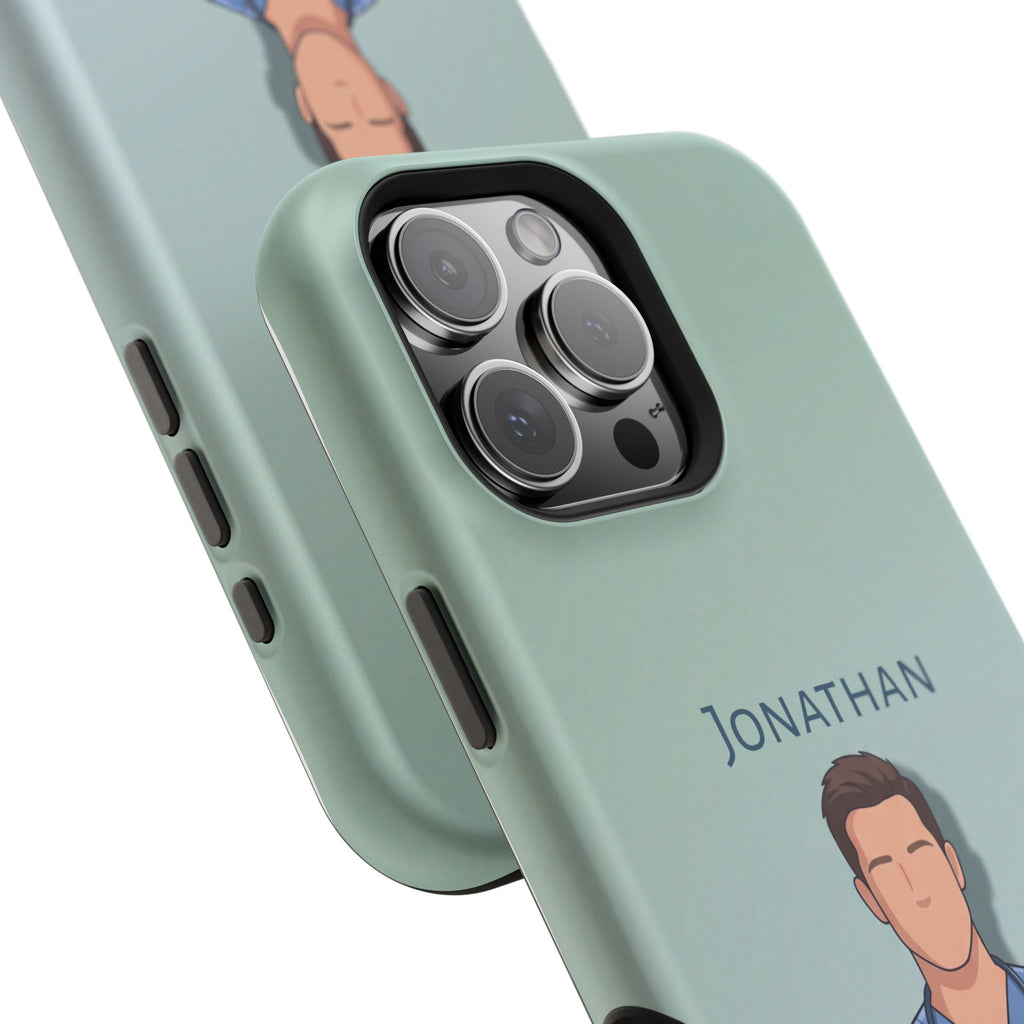 Personalized Nurse Portrait Phone Case — Impact-Resistant Wireless Charging Cover