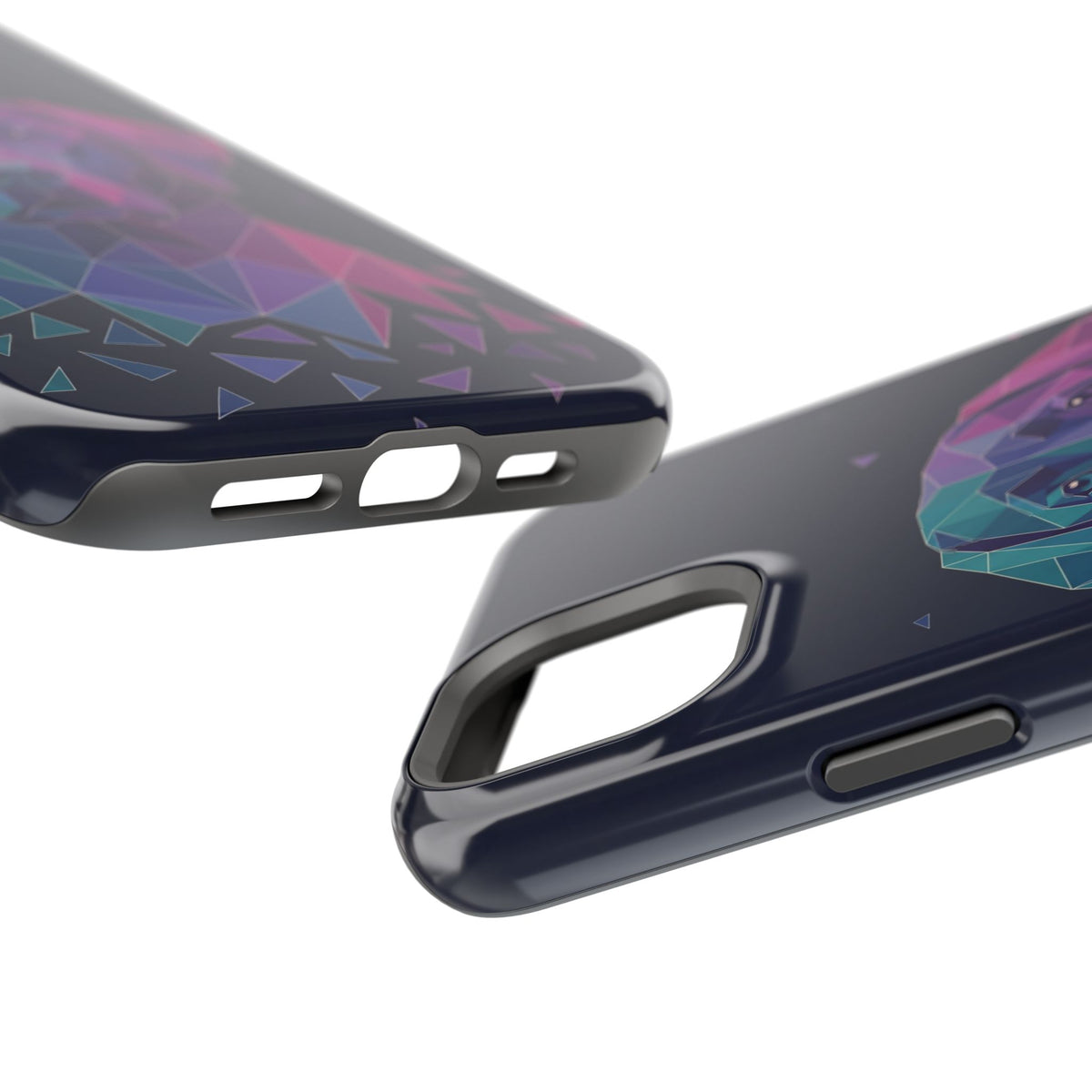 Geometric Labrador Phone Case — Tough Magnetic Case with Wireless Charging