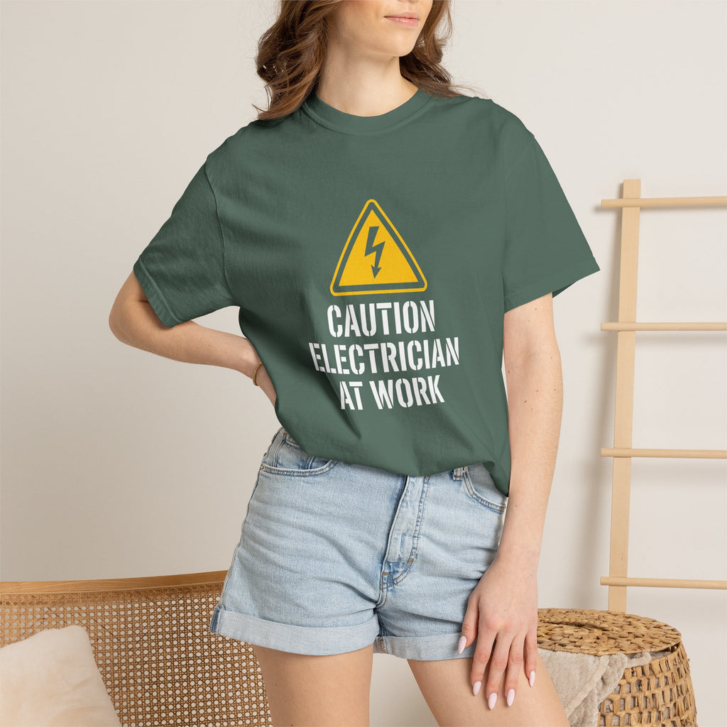 Caution Electrician At Work T-Shirt