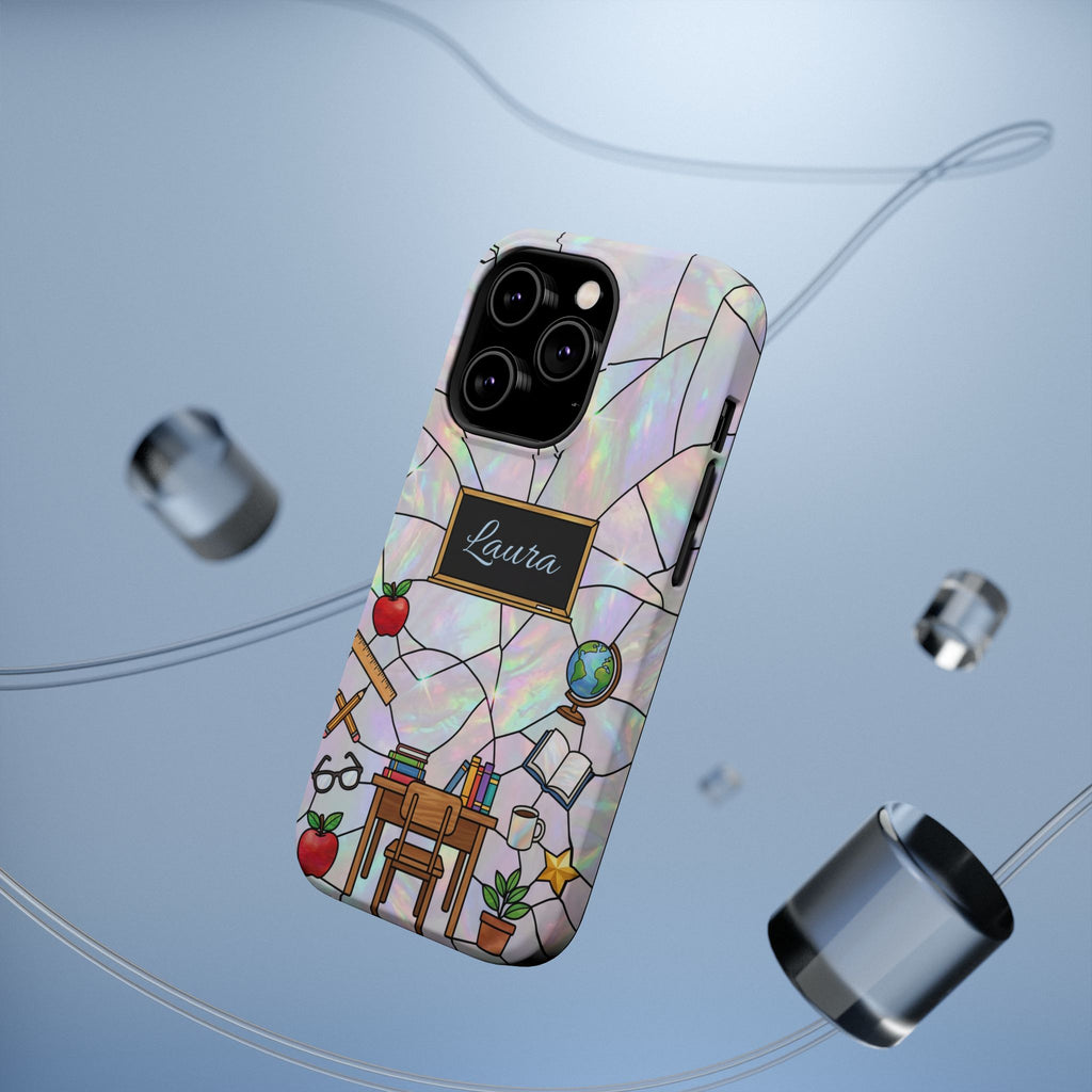 Personalized Teacher Phone Case — Impact-Resistant Wireless Charging Cover