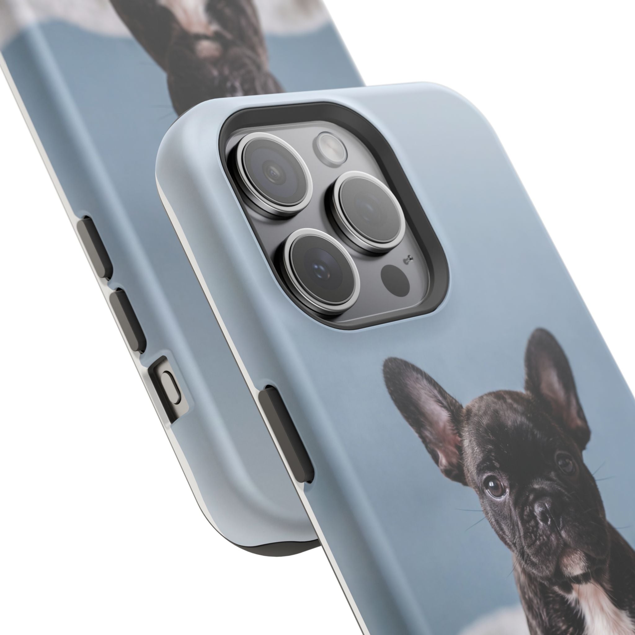 French Bulldog Puppy Phone Case — Impact-Resistant Wireless Charging Cover