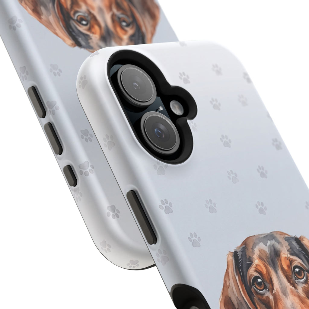 Dachshund Watercolor Portrait Phone Case | Elegant Sausage Dog Art Print | iPhone & Samsung