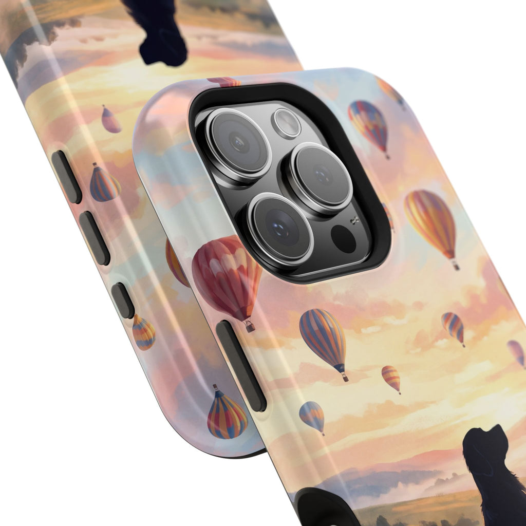 Personalized Golden Retriever Hot Air Balloon Phone Case — Wireless Charging Cover