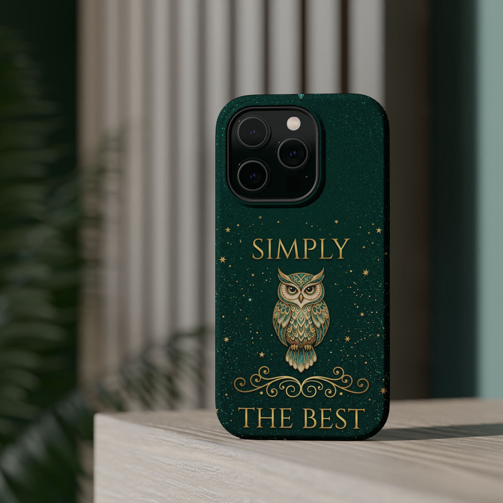 Simply The Best Wise Owl Phone Case — Wireless Charging Cover