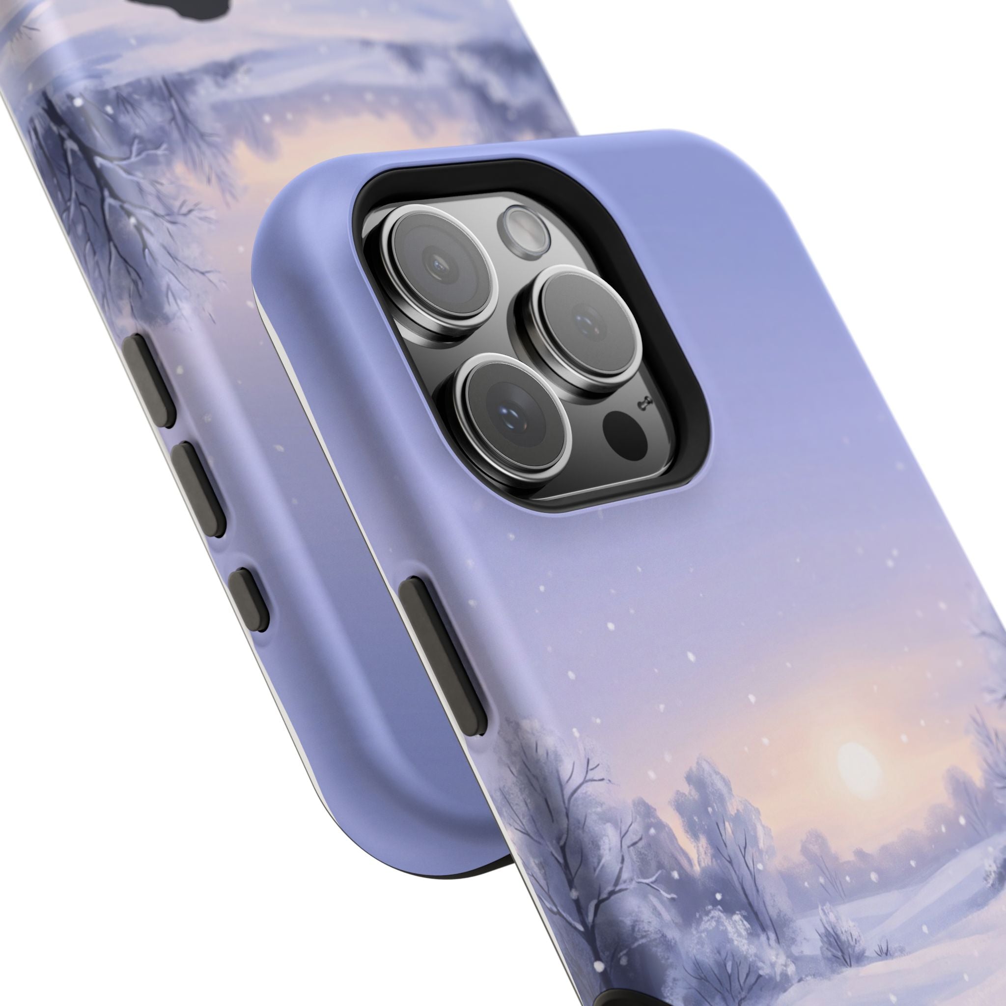 Personalized Dachshund Winter Snow Phone Case — Wireless Charging Cover