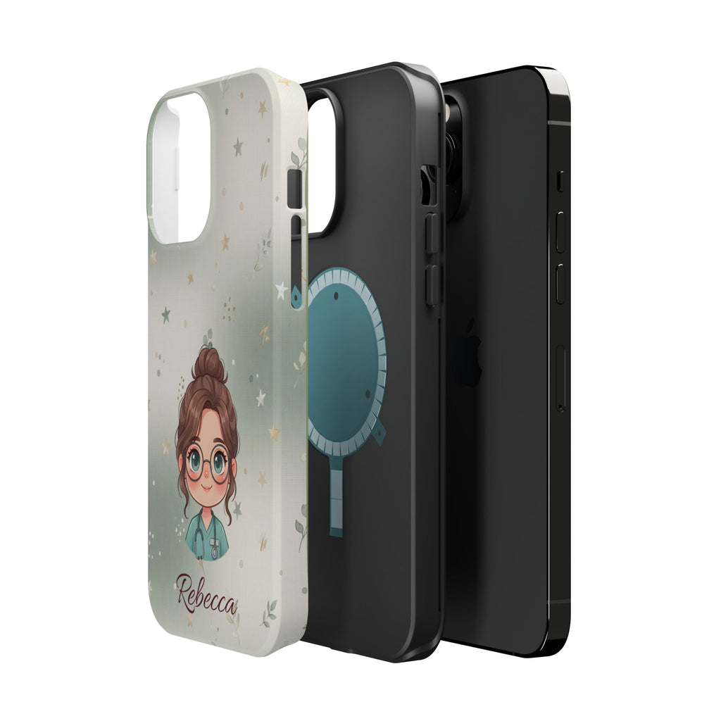 Personalized Starry Nurse Phone Case — Wireless Charging Cover