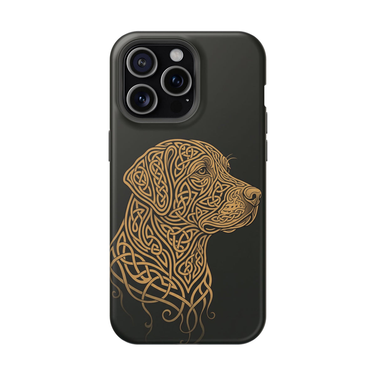 Celtic Knotwork Labrador Phone Case — Tough Magnetic Case with Wireless Charging