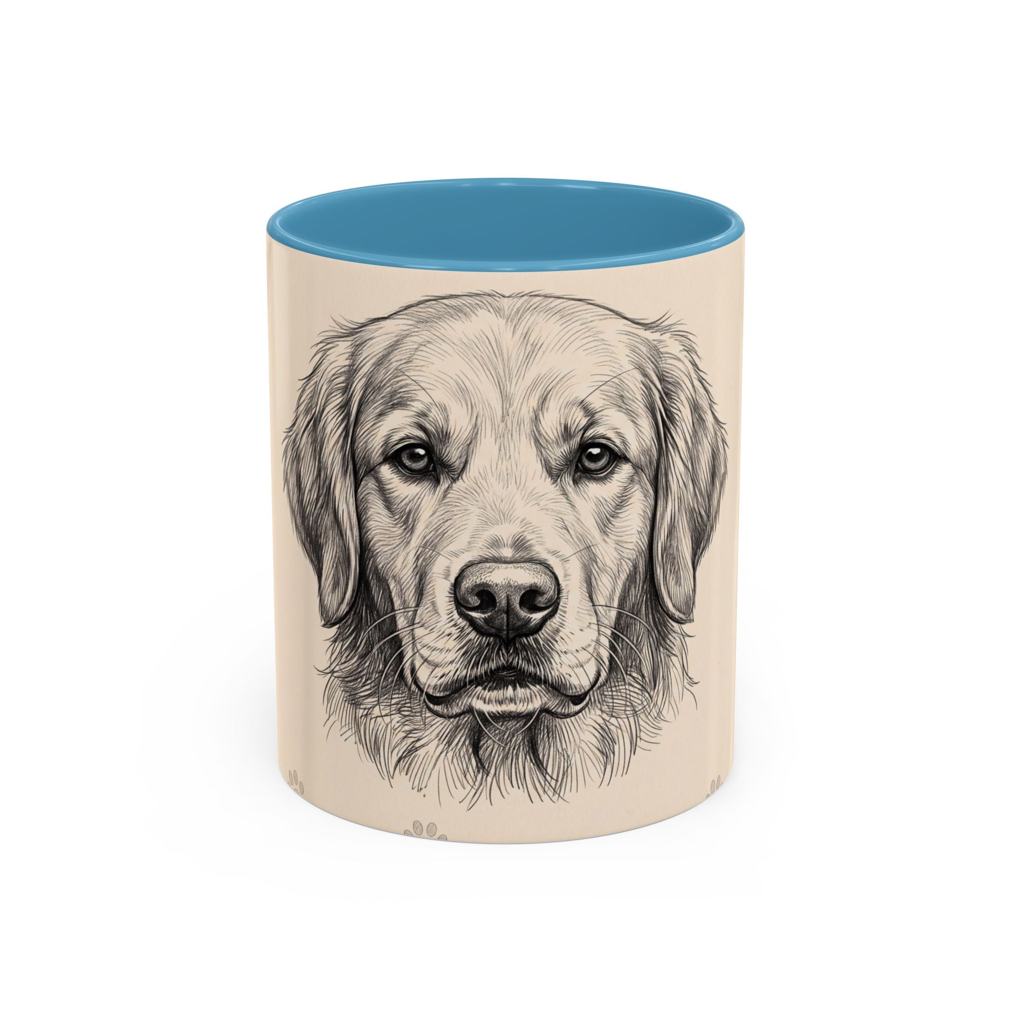 Golden Retriever Sketch Mug | Golden Retriever Lover Gift | Pencil Art Dog Coffee Mug