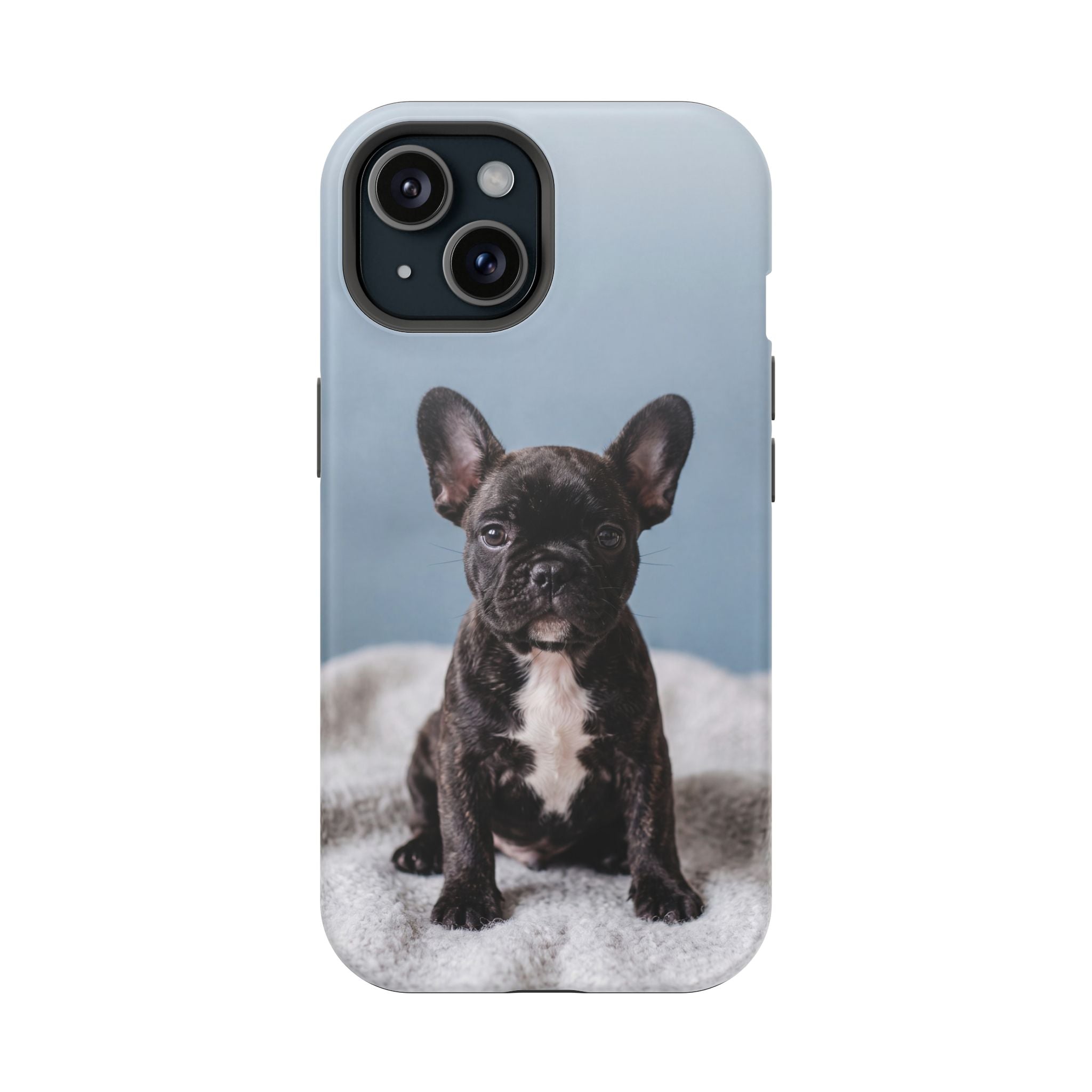 French Bulldog Puppy Phone Case — Impact-Resistant Wireless Charging Cover