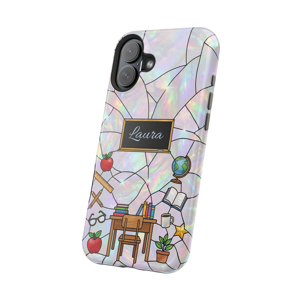 Personalized Teacher Phone Case — Impact-Resistant Wireless Charging Cover