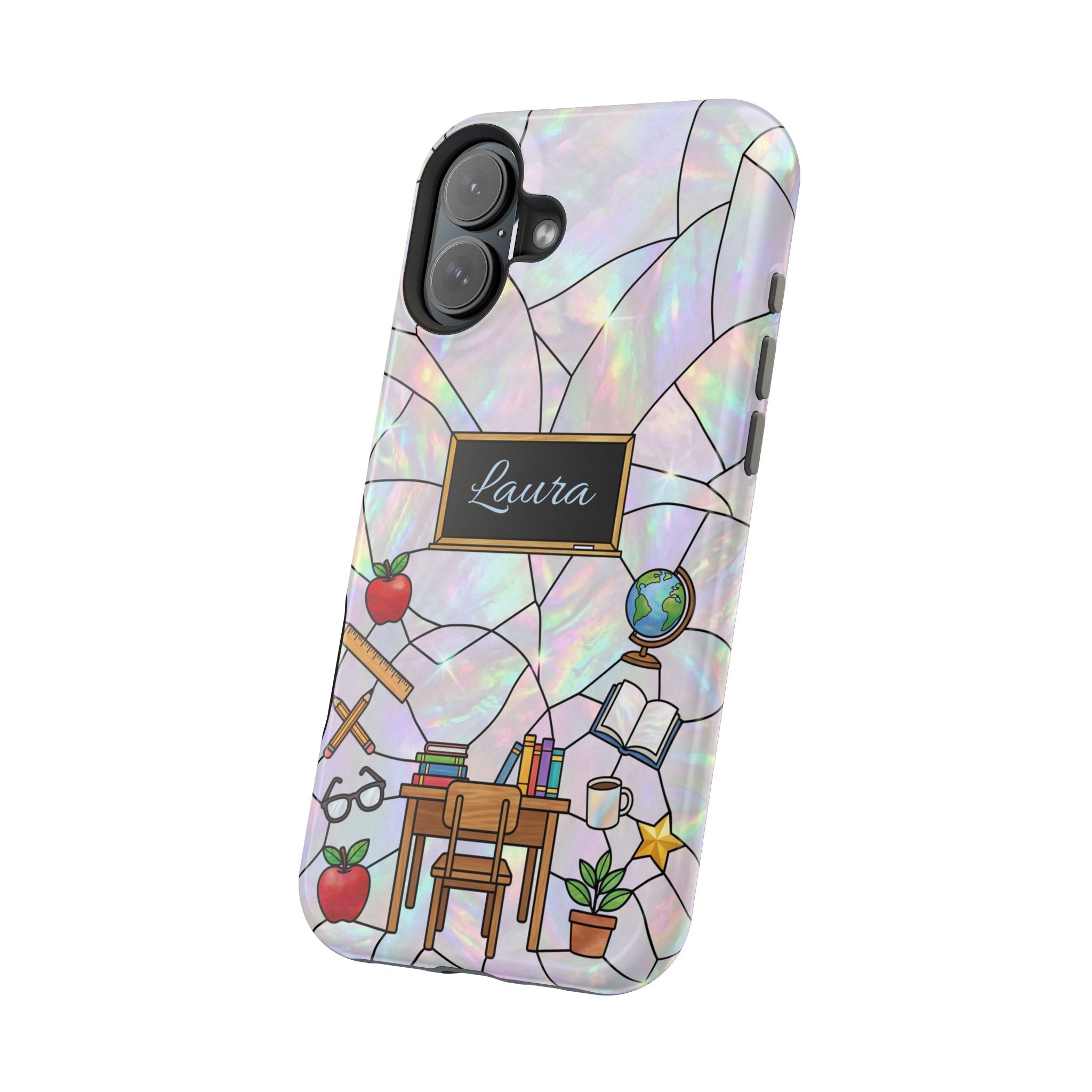 Personalized Teacher Phone Case — Impact-Resistant Wireless Charging Cover
