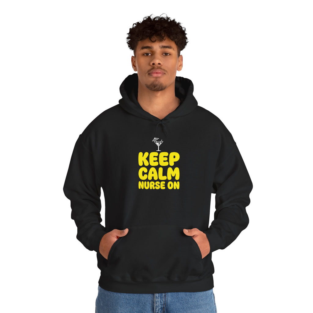 Keep Calm Nurse On Hoodie — Funny Nurse Graphic Pullover