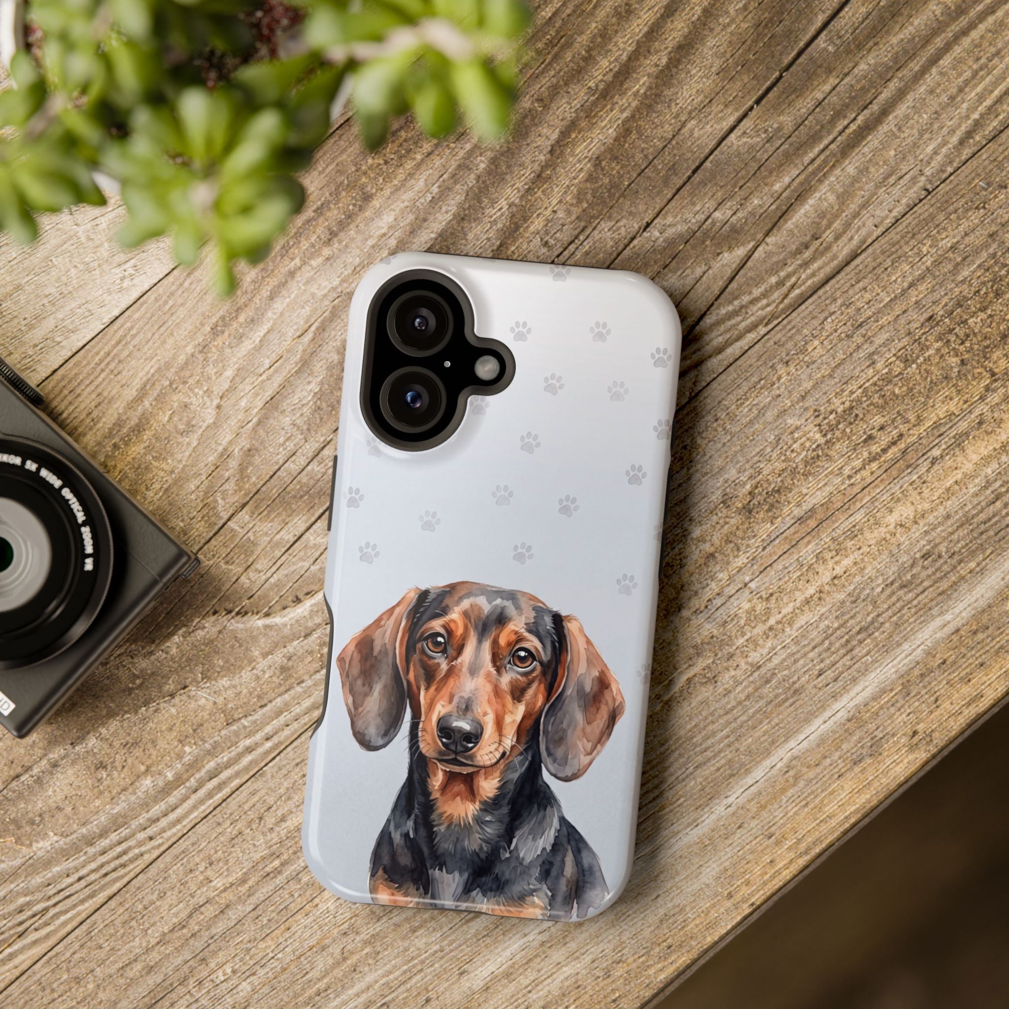 Dachshund Phone Case — Impact-Resistant Wireless Charging Cover