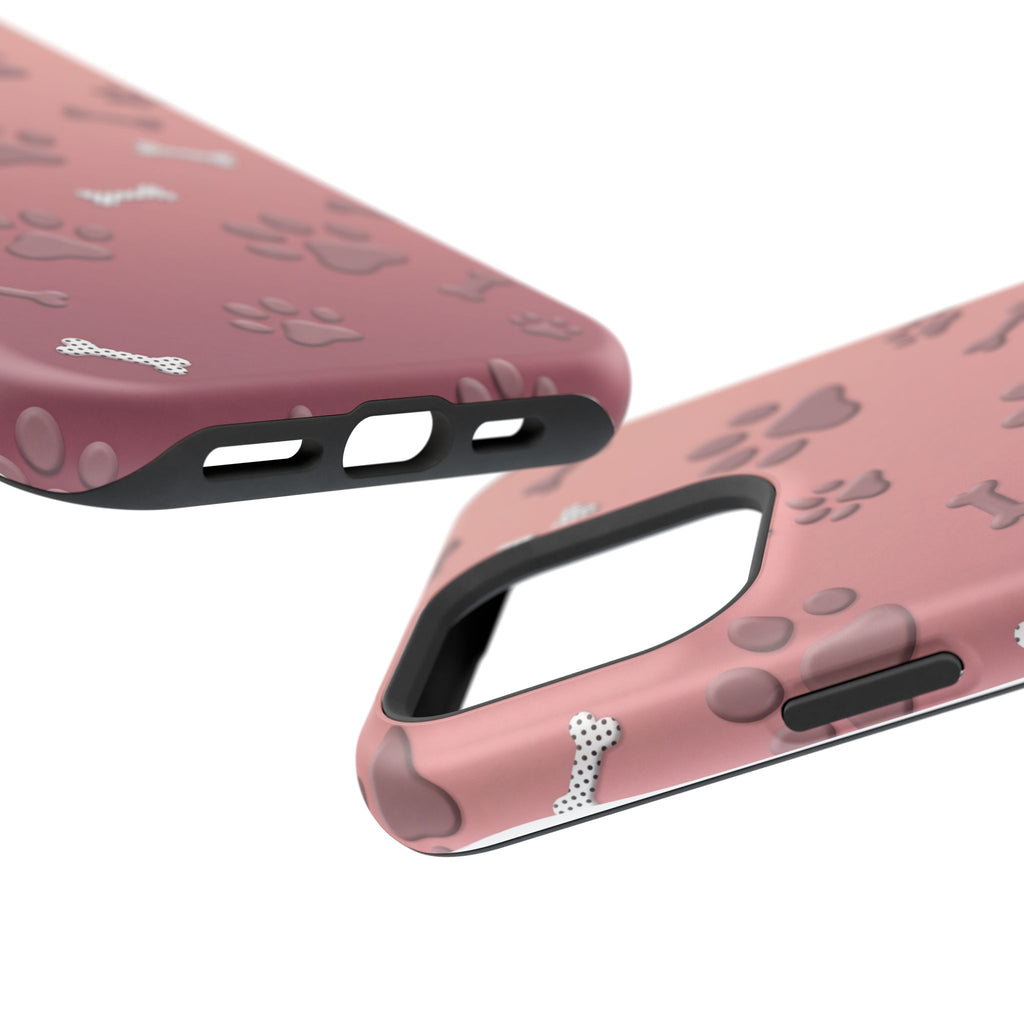 Paws & Bones Phone Case — Impact-Resistant Wireless Charging Cover