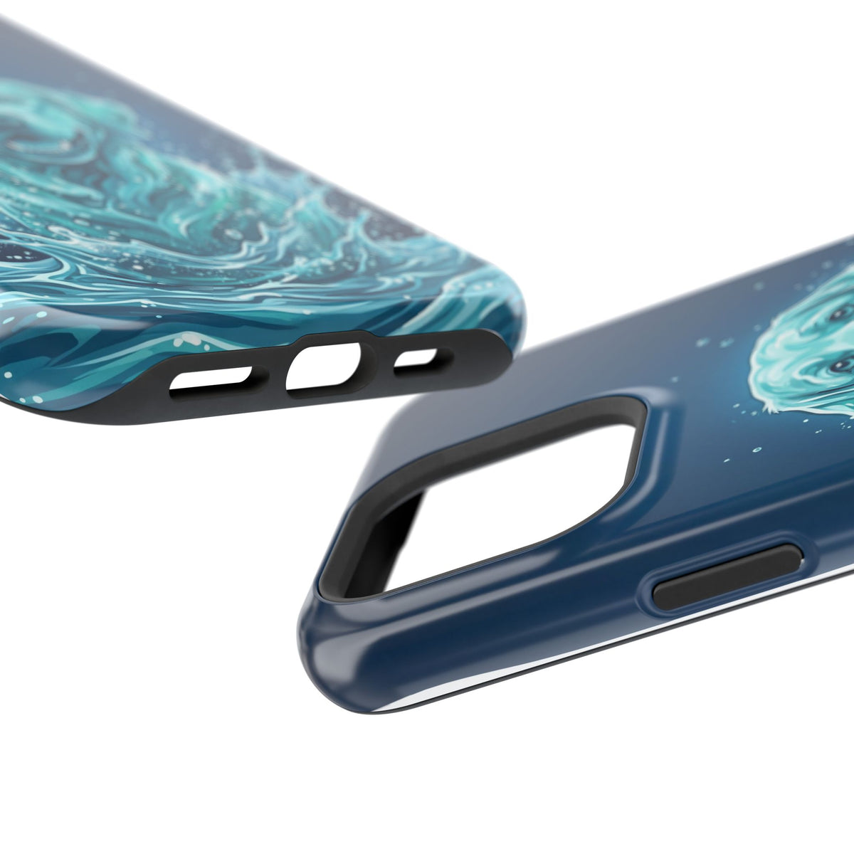 Water Splash Labrador Phone Case — Tough Magnetic Case with Wireless Charging