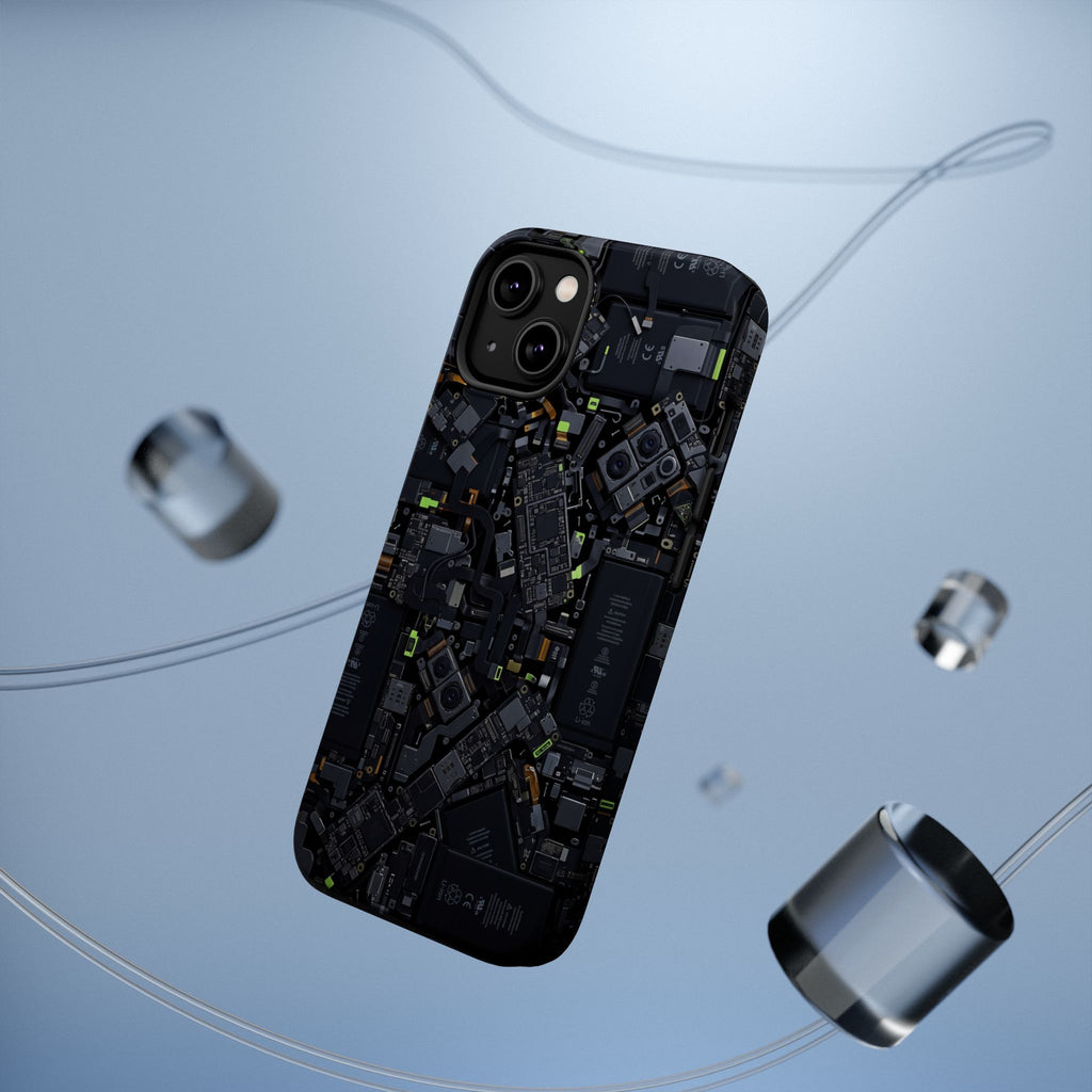 Circuit Core Phone Case — Motherboard Print Wireless Charging Cover
