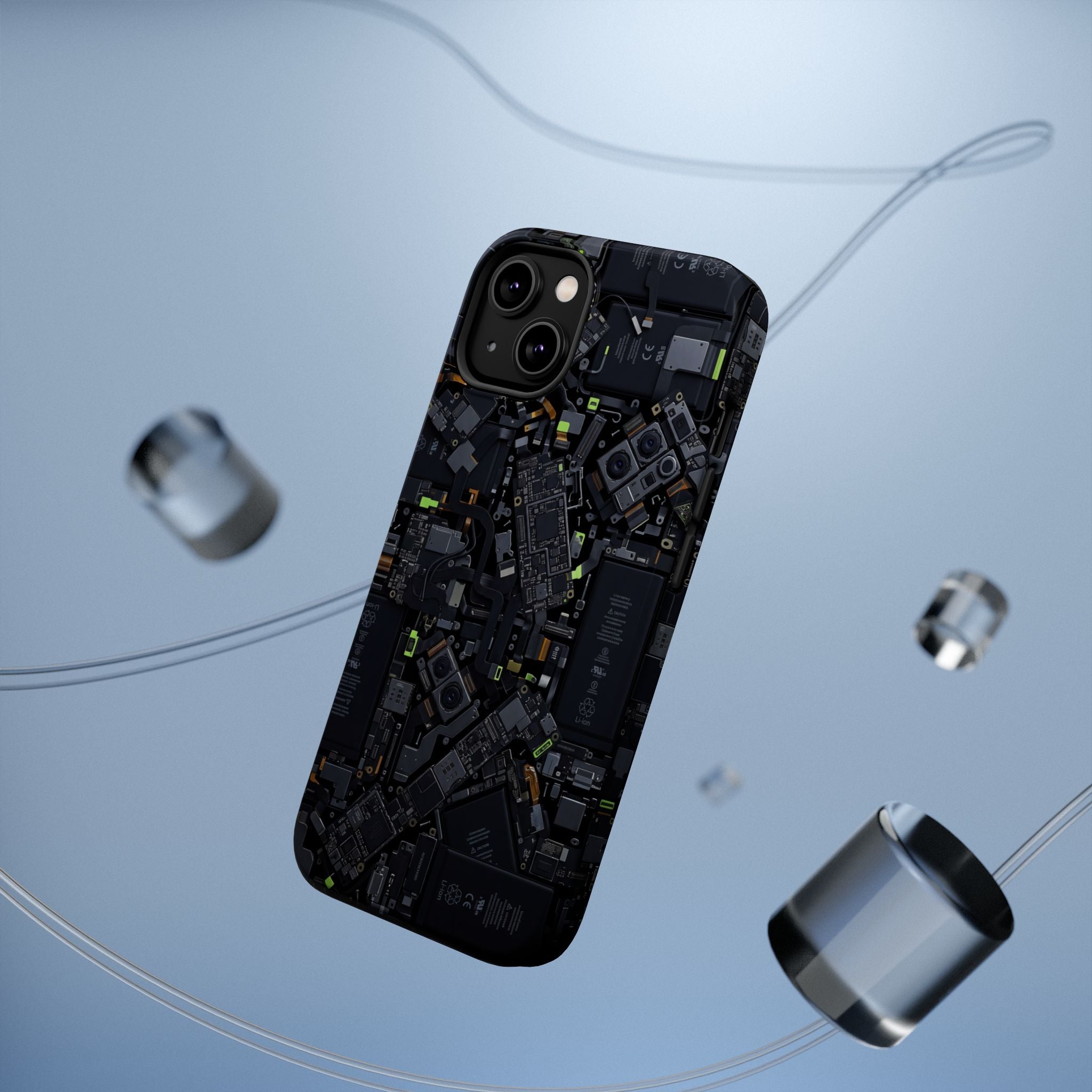 Circuit Core Phone Case — Motherboard Print Wireless Charging Cover