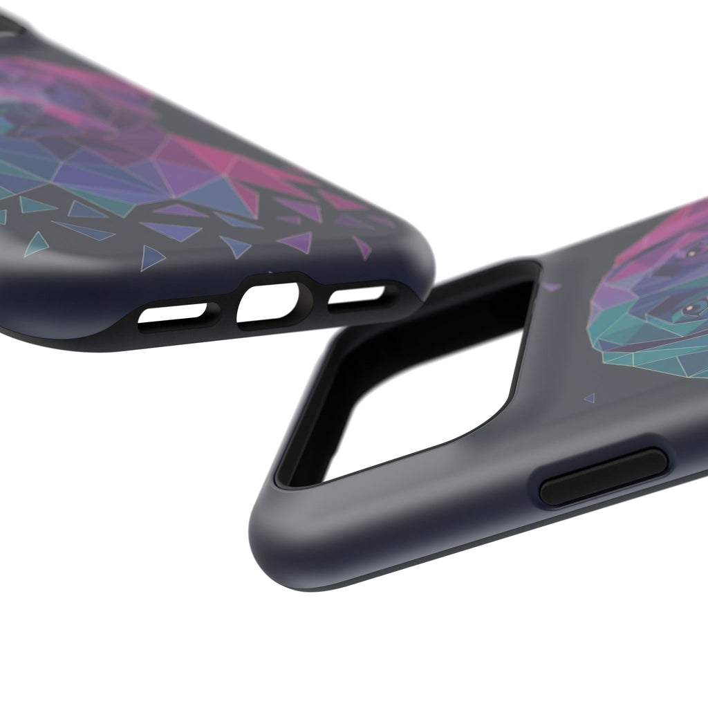 Geometric Labrador Phone Case — Tough Magnetic Case with Wireless Charging