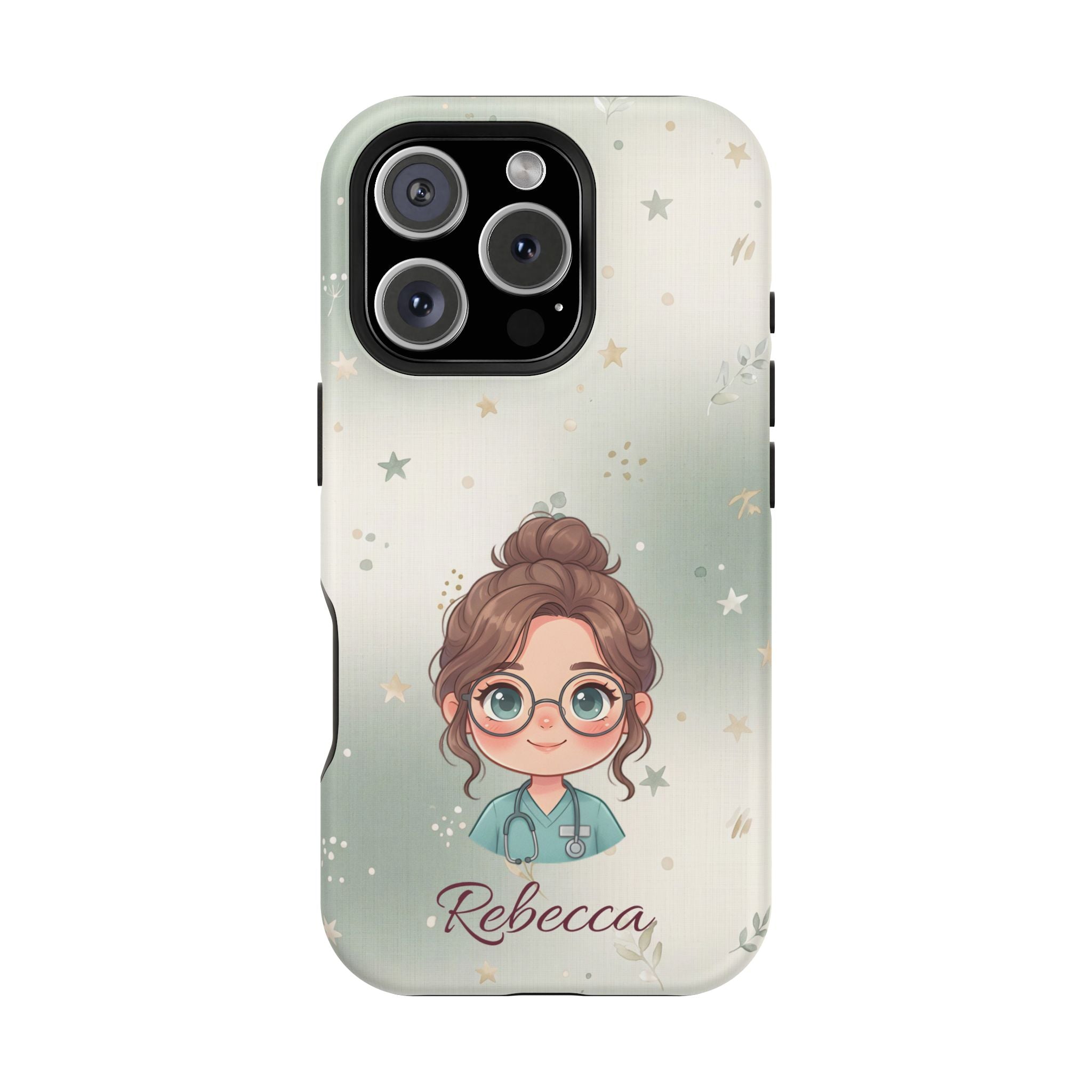 Personalized Starry Nurse Phone Case — Wireless Charging Cover