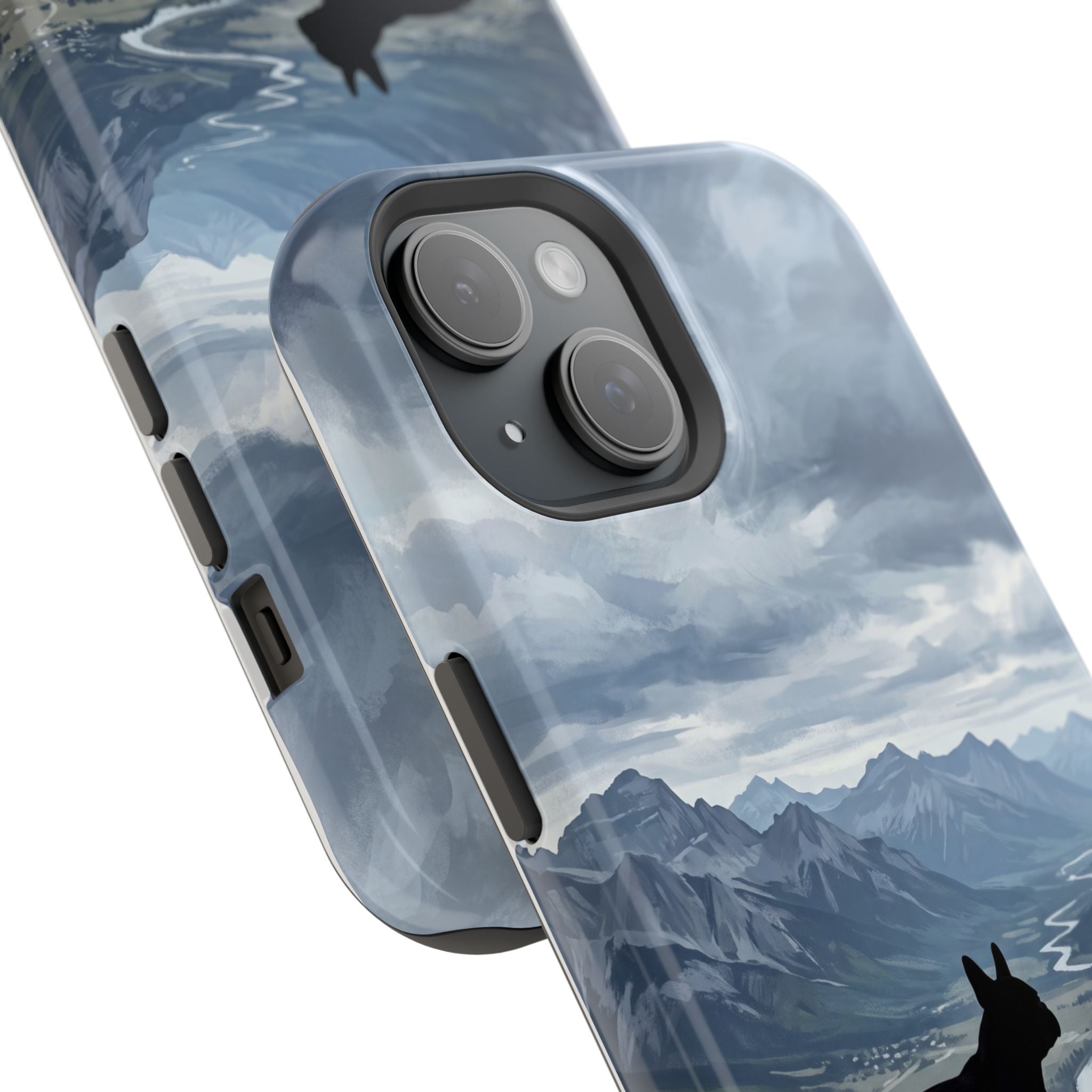 Personalized French Bulldog Mountain Valley Phone Case — Wireless Charging Cover