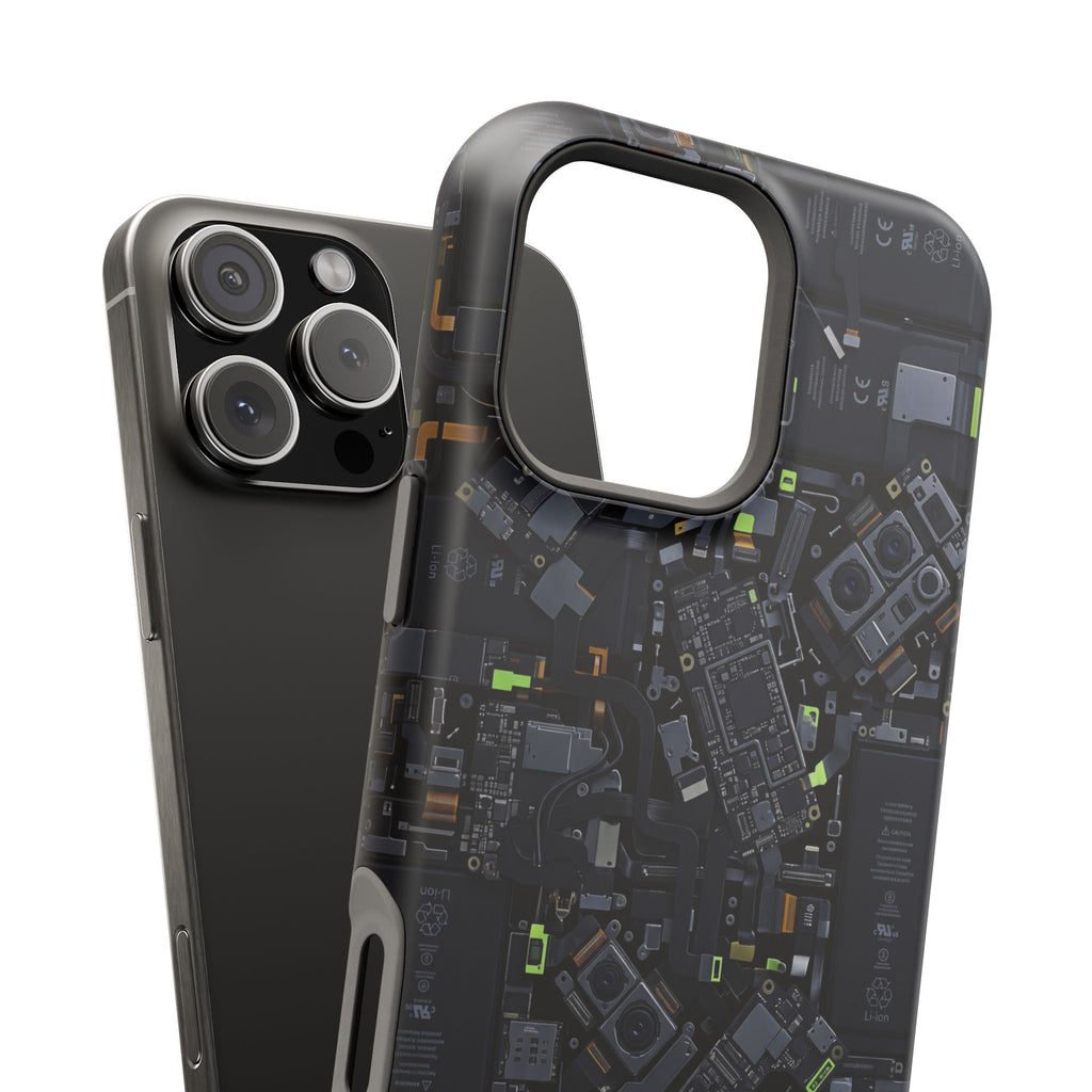 Circuit Core Phone Case — Motherboard Print Wireless Charging Cover