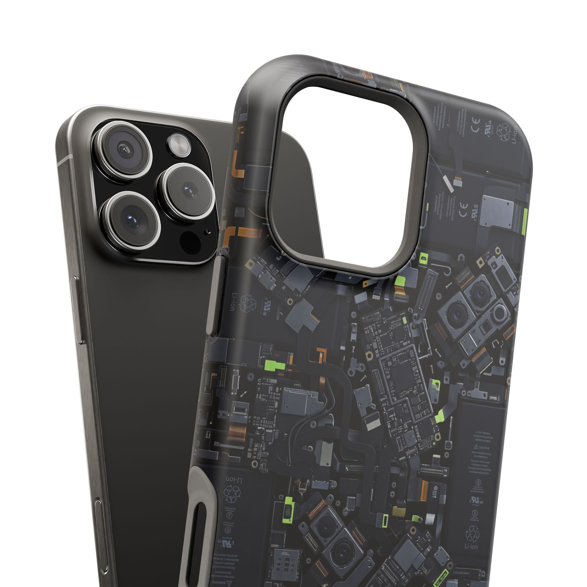 Circuit Core Phone Case — Motherboard Print Wireless Charging Cover