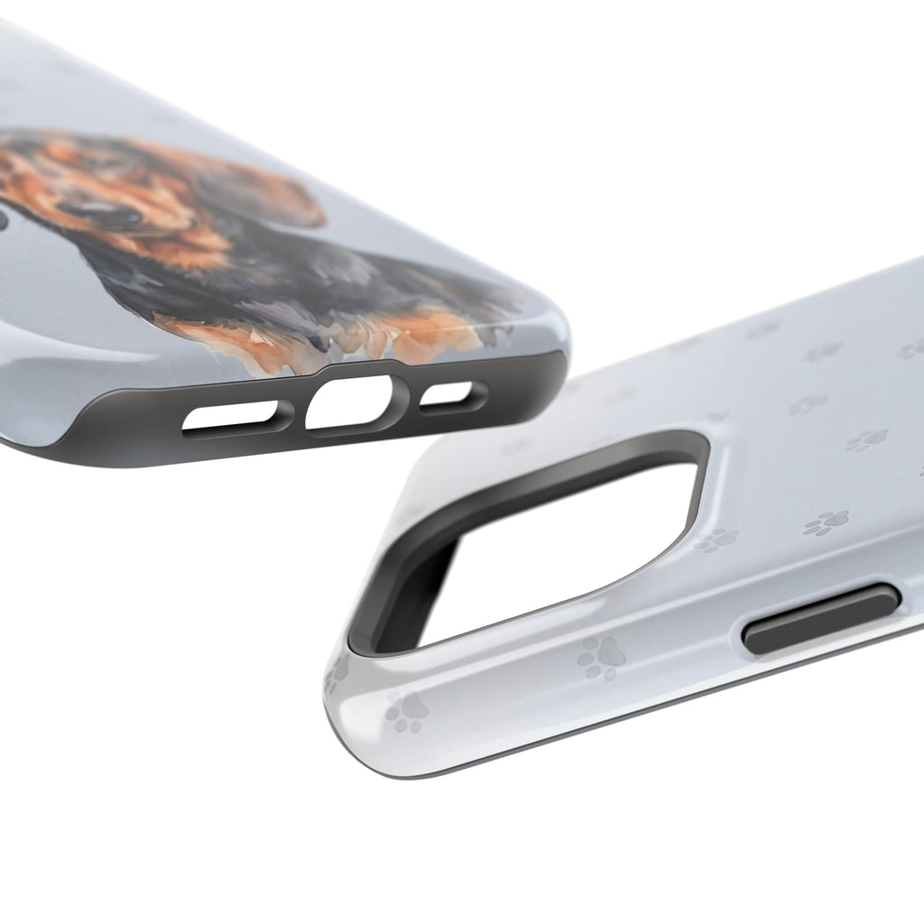 Dachshund Phone Case — Impact-Resistant Wireless Charging Cover