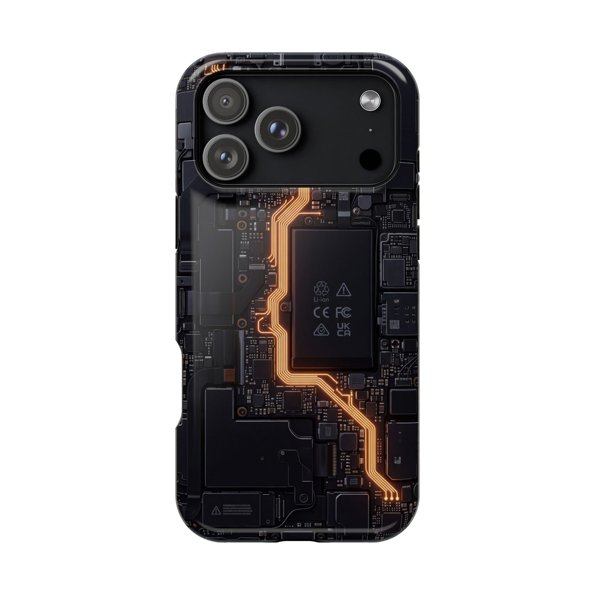 Electrician Circuit Bolt Phone Case — Impact-Resistant Wireless Charging Cover