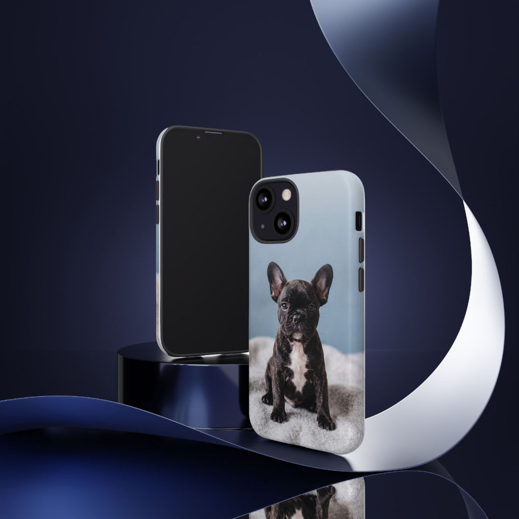 French Bulldog Puppy Phone Case | Adorable Brindle Frenchie Portrait | Samsung & iPhone