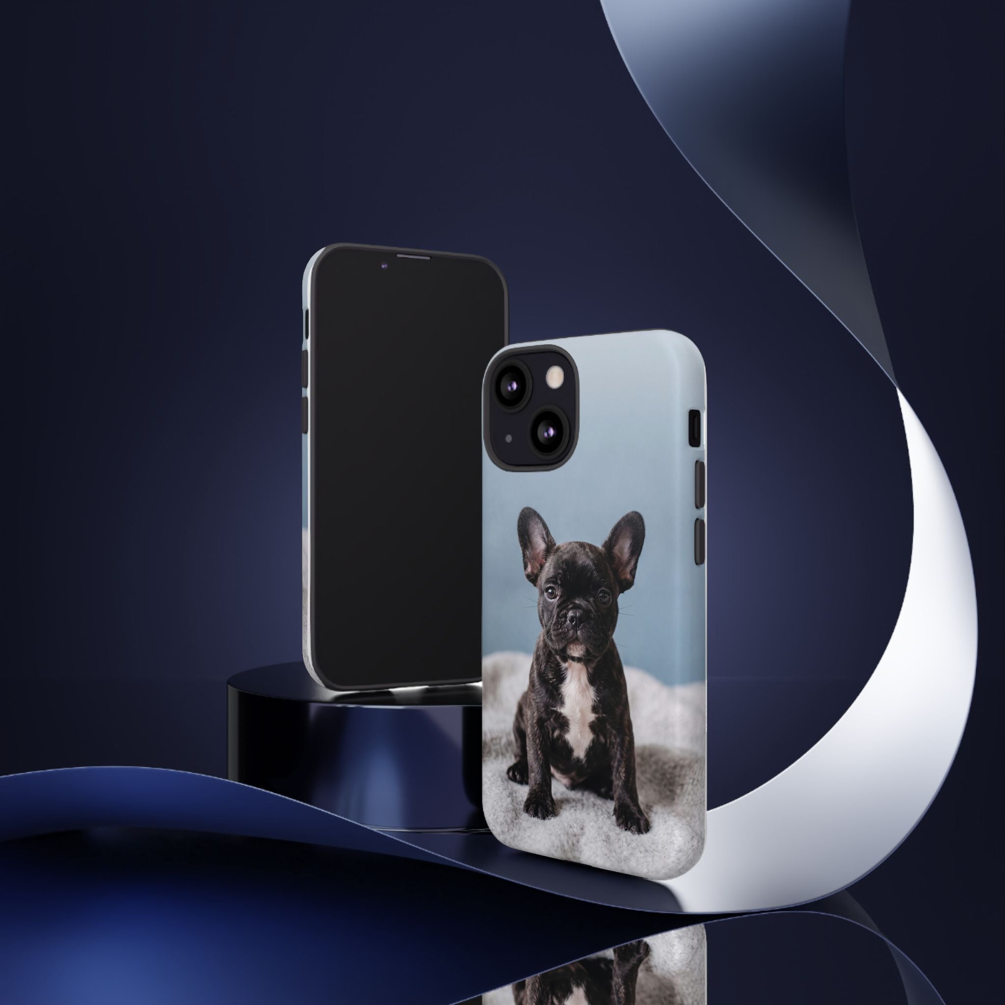 French Bulldog Puppy Phone Case | Adorable Brindle Frenchie Portrait | Samsung & iPhone
