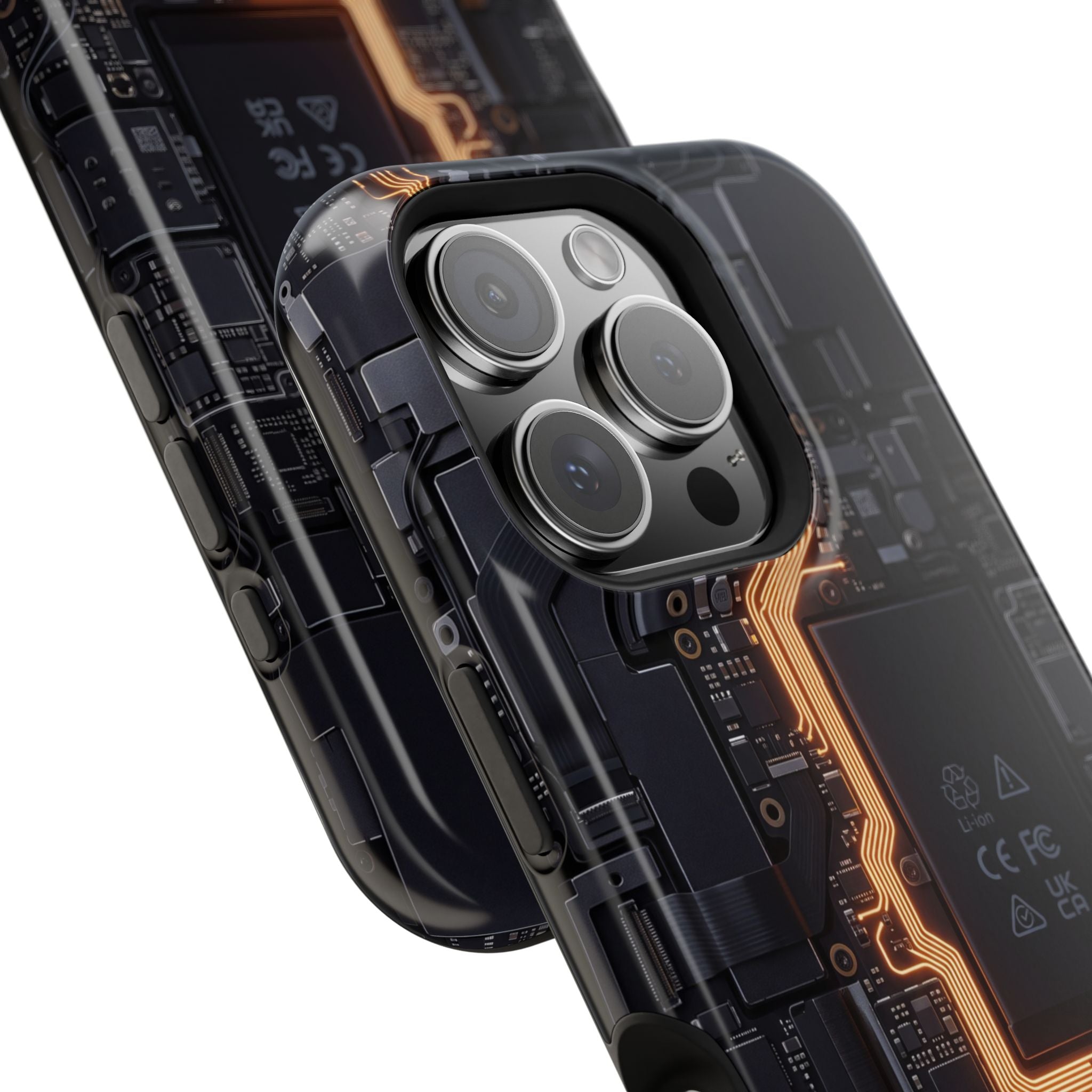 Electrician Circuit Bolt Phone Case — Impact-Resistant Wireless Charging Cover