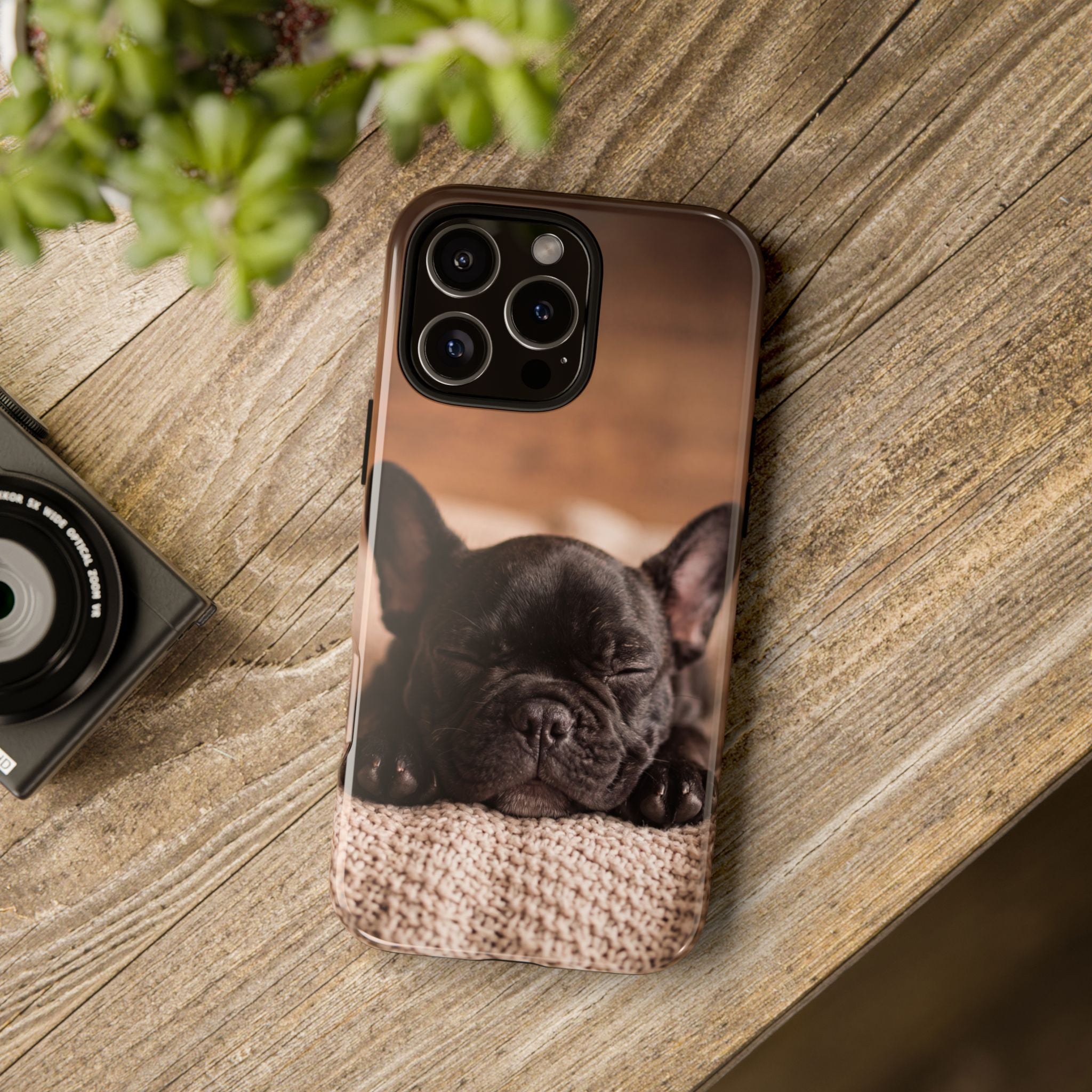 Sleeping French Bulldog Phone Case | Cozy Frenchie Resting on Blanket | iPhone & Samsung