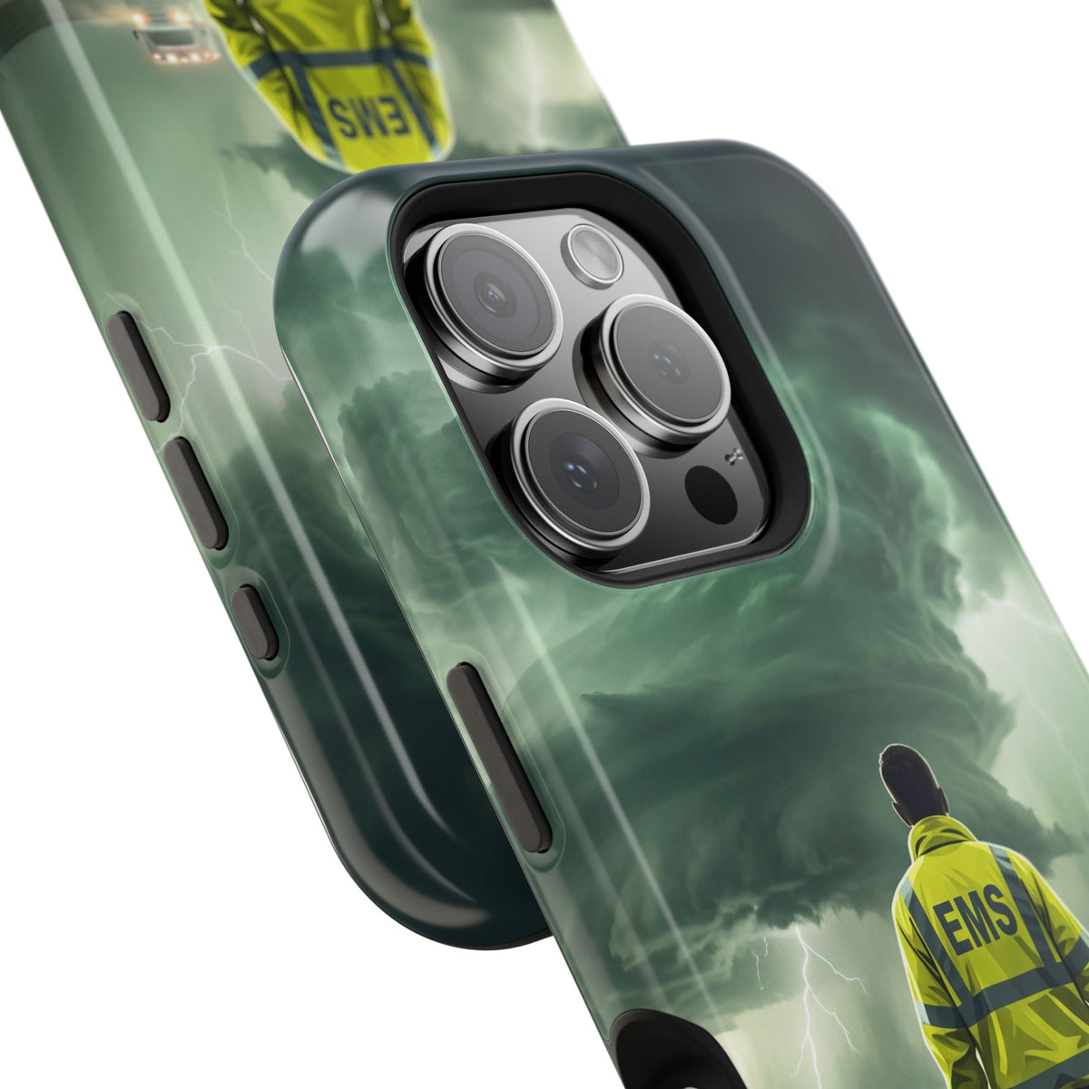 EMS Green Storm Phone Case — Magnetic Wireless Charging Cover