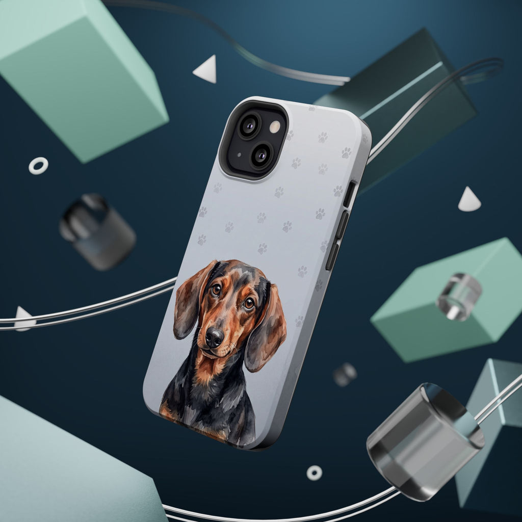 Dachshund Watercolor Portrait Phone Case | Elegant Sausage Dog Art Print | iPhone & Samsung