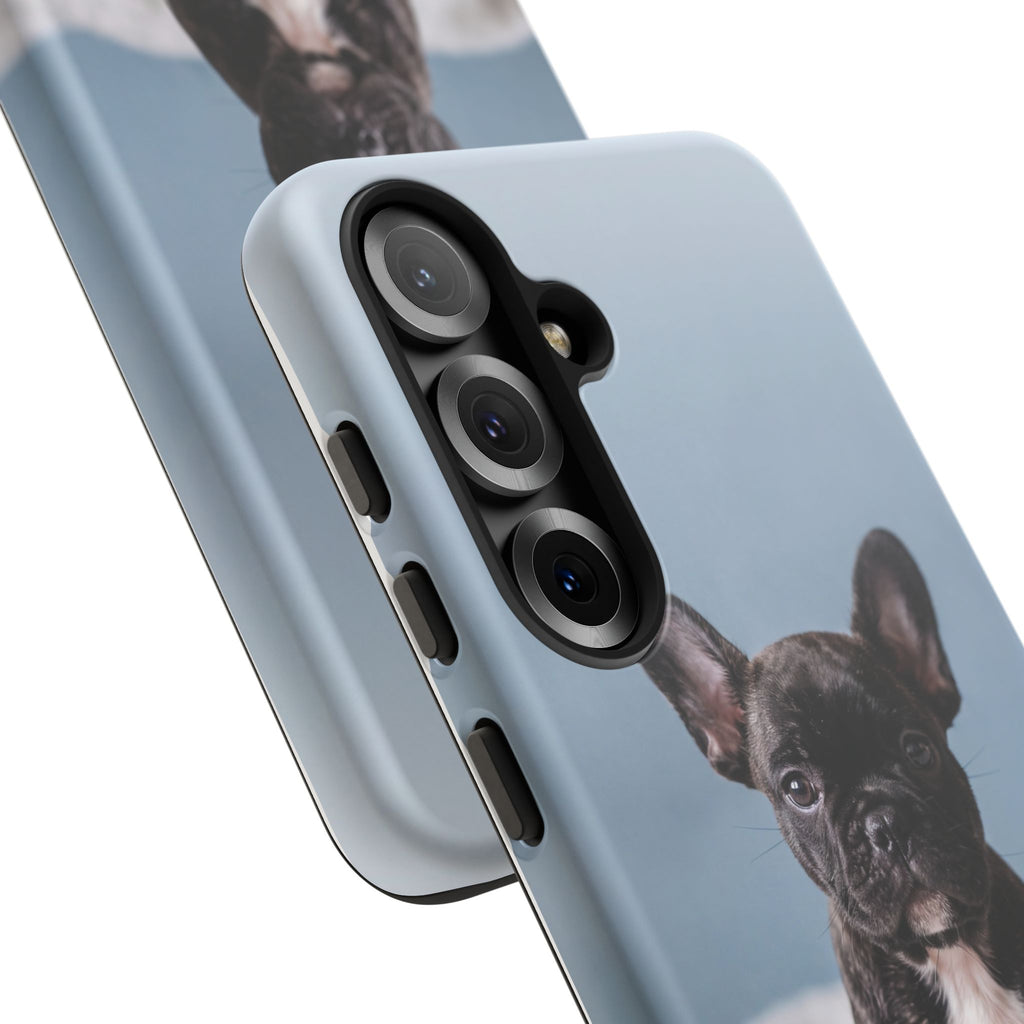 French Bulldog Puppy Phone Case | Adorable Brindle Frenchie Portrait | Samsung & iPhone