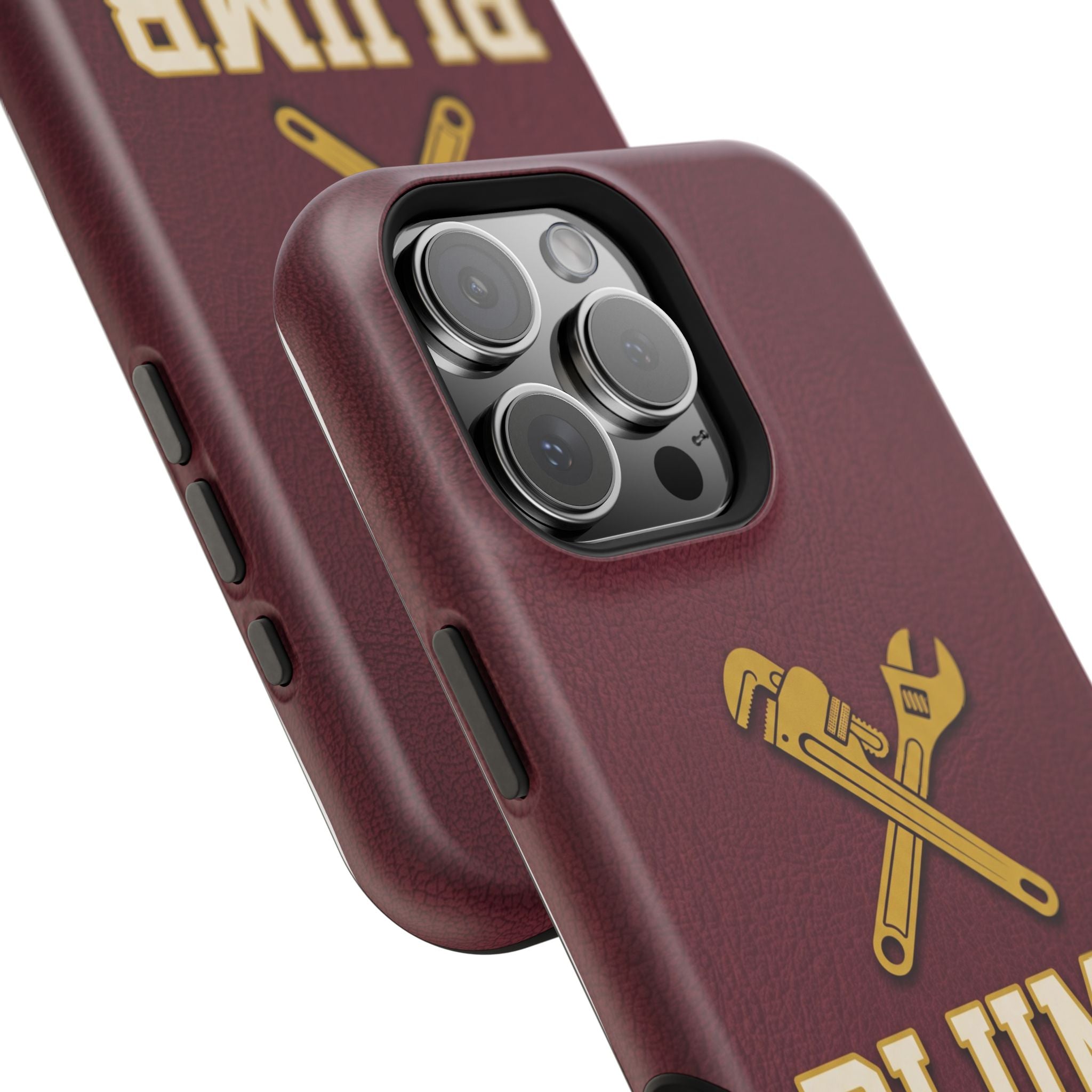 Plumb. Proud. Phone Case — Crossed Wrenches Wireless Charging Cover