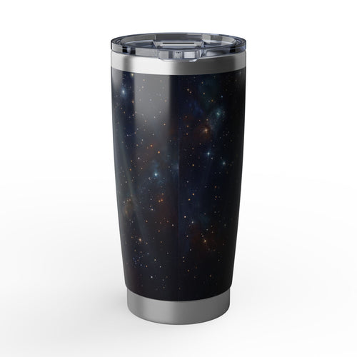 Dachshund King Stainless Tumbler — 20 oz Travel Mug with Crowned Dog Galaxy Design