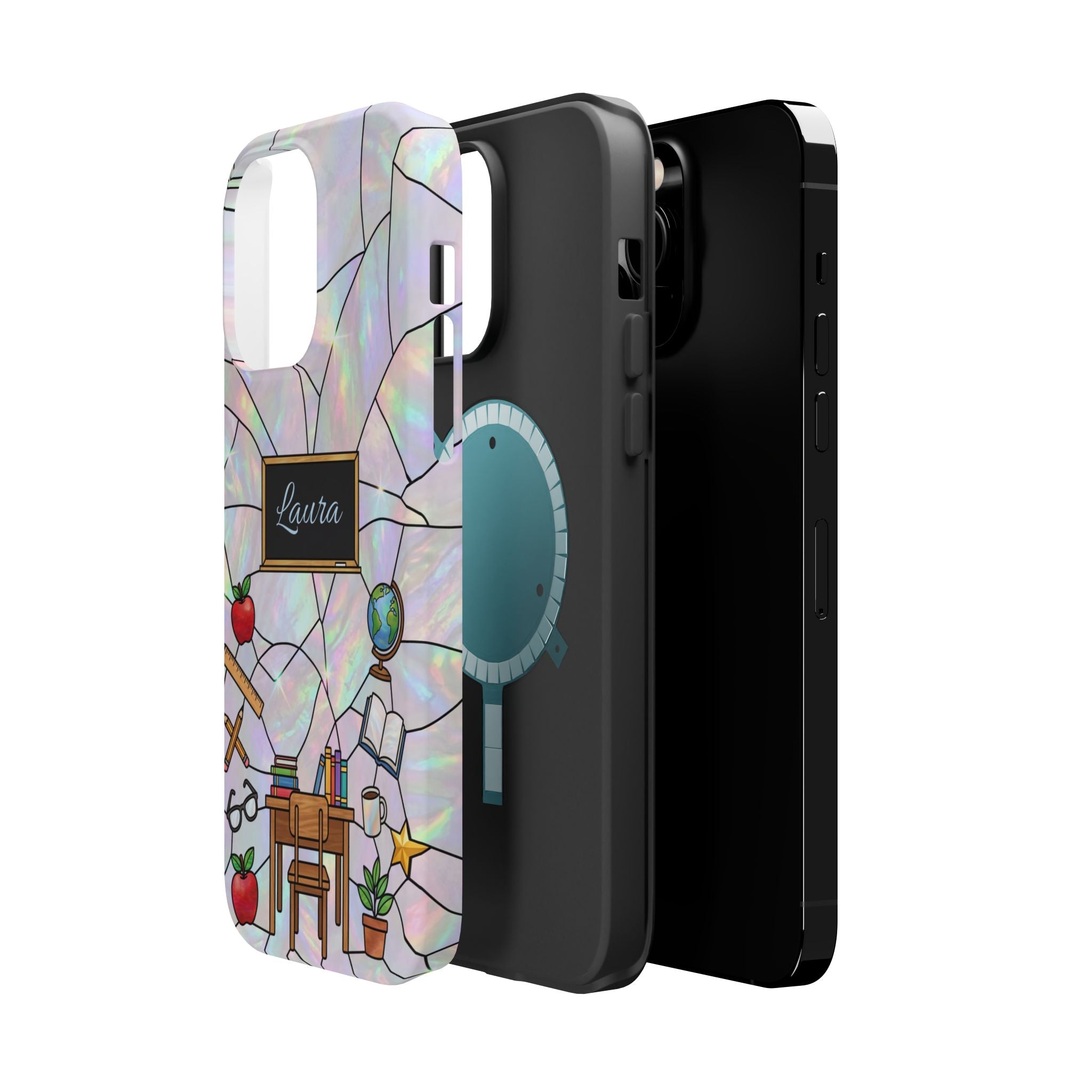 Personalized Teacher Phone Case — Impact-Resistant Wireless Charging Cover