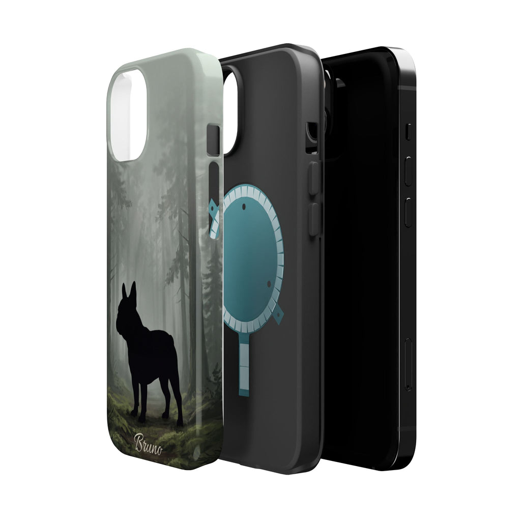 Personalized French Bulldog Misty Forest Phone Case — Wireless Charging Cover