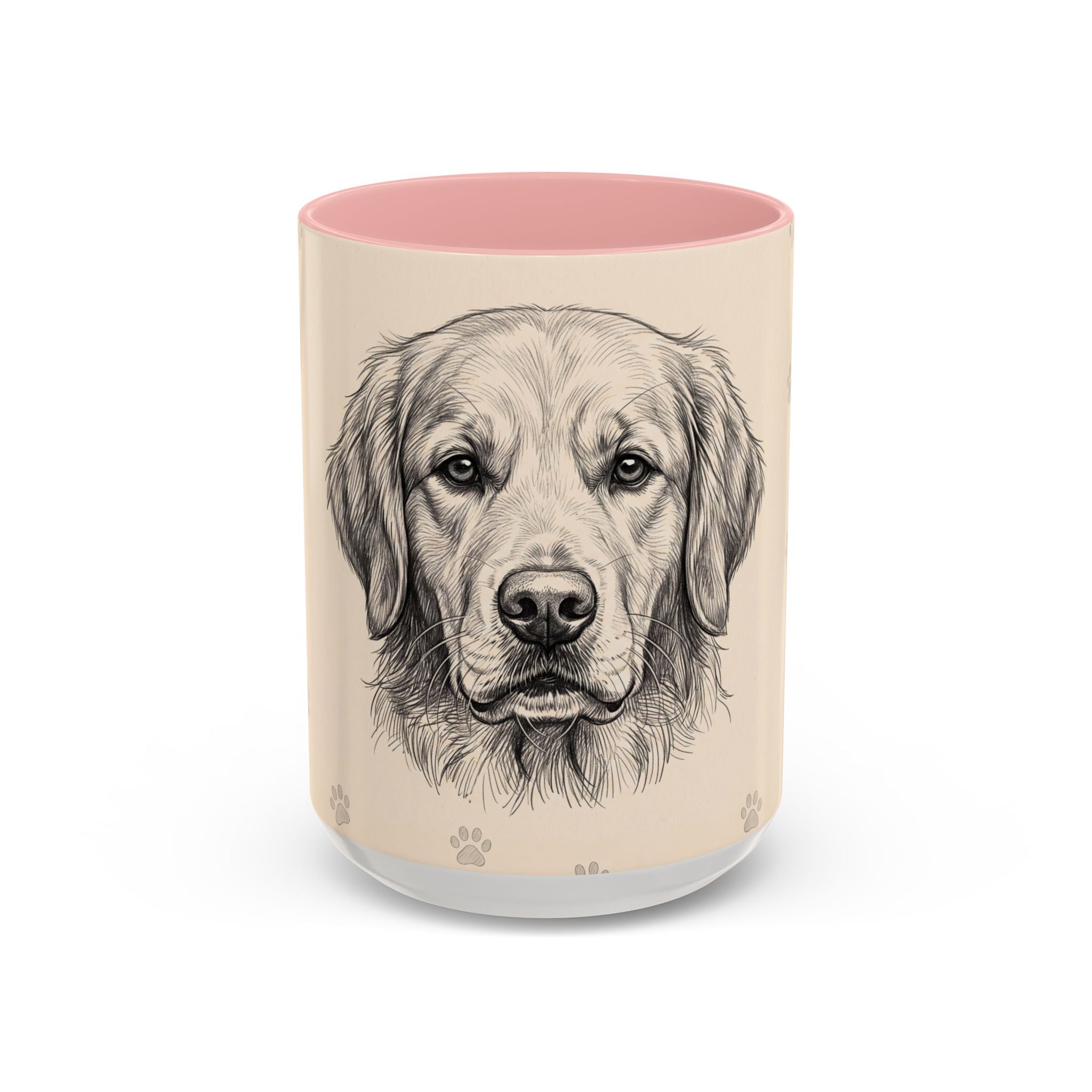 Golden Retriever Sketch Mug | Golden Retriever Lover Gift | Pencil Art Dog Coffee Mug