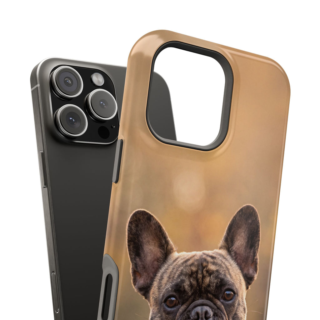 Brindle French Bulldog Phone Case — Impact-Resistant Wireless Charging Cover