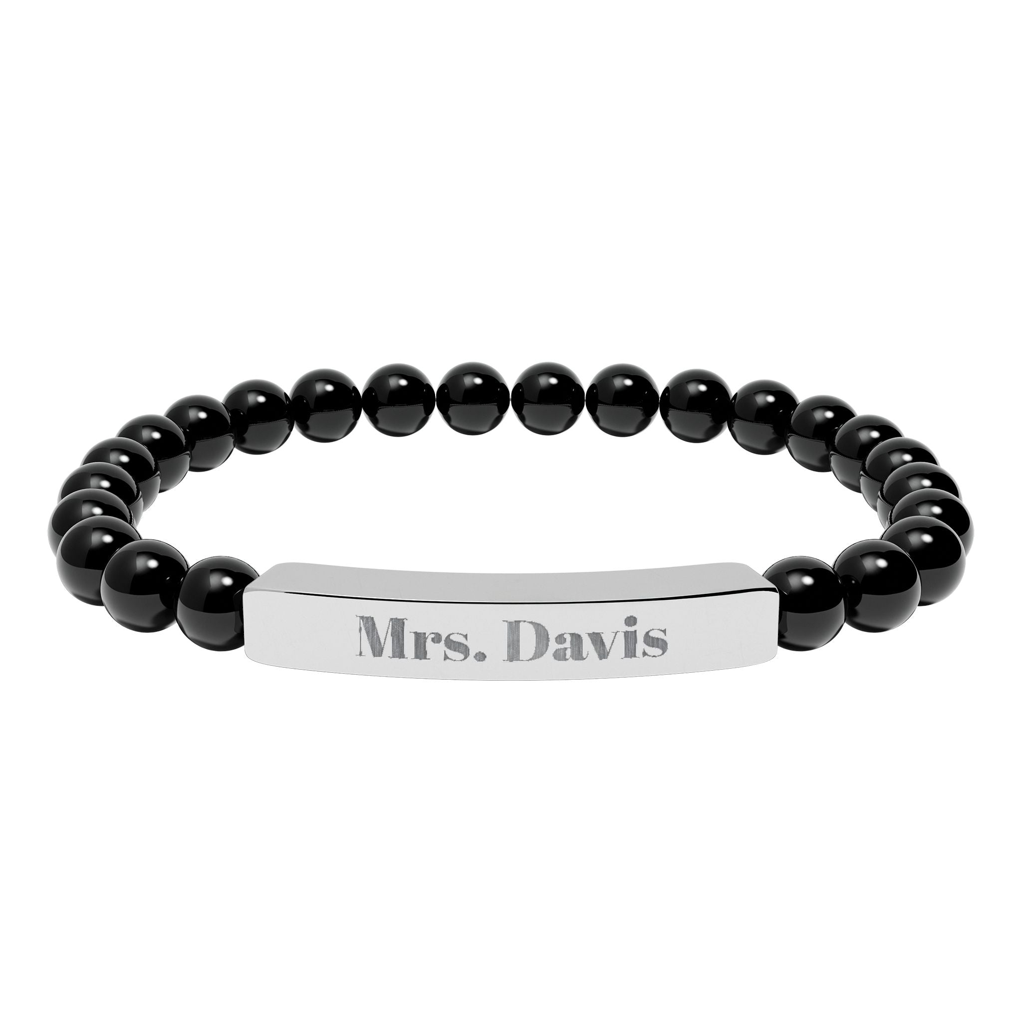 Personalized Teacher Bracelet | Engraved Name Bar Bracelet, Teacher Gift